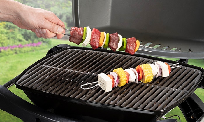 Buddy's Grillspieß »Buddy BBQ«, (Set, 6 St.), Doppelspieße, Schaschlikspieße, Fleischspieße, Edelstahl, 9 cm