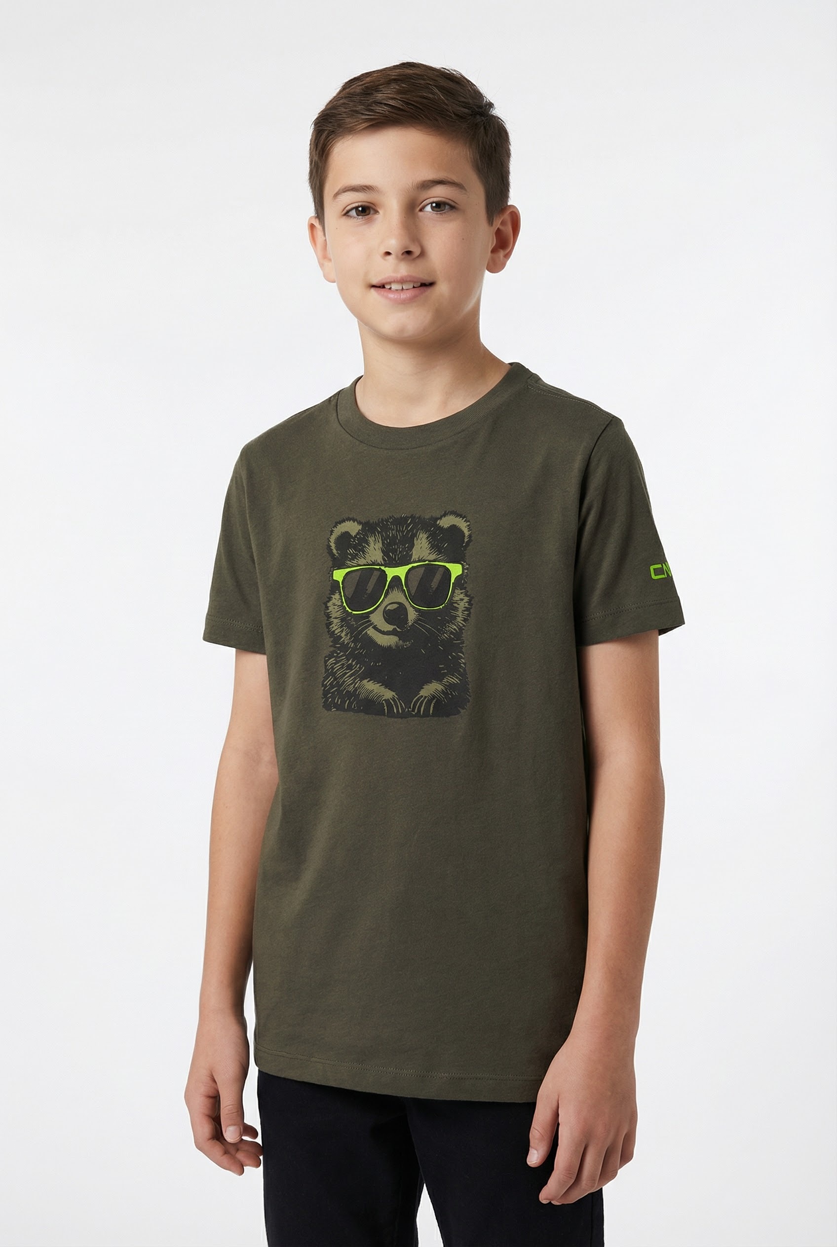 T-Shirt CMP, Jungen, Gr. 164, oil grün, Obermaterial: 100% Baumwolle, Rundhals, Shirts T-Shirt, für Kinder