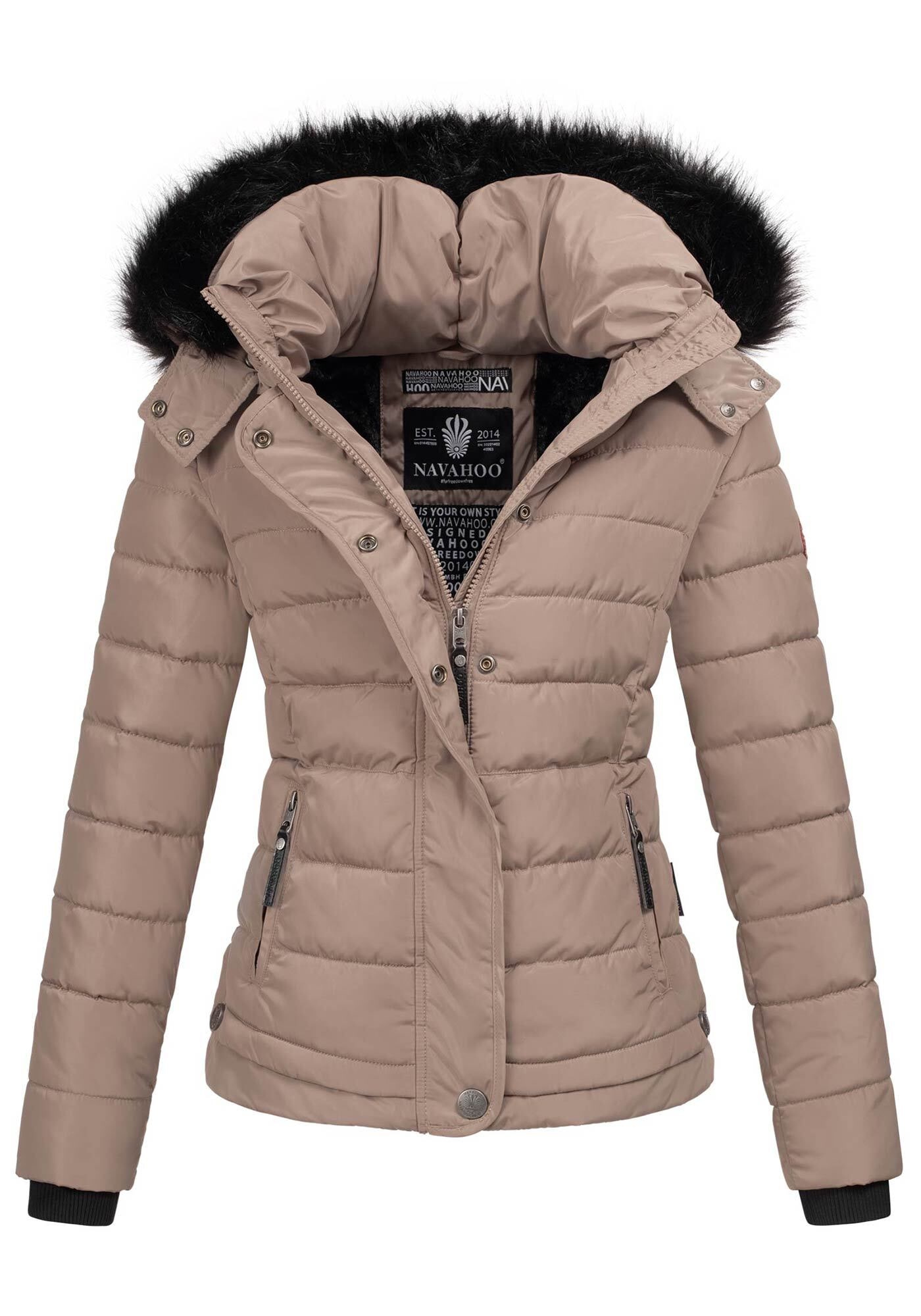 Steppjacke »Chloe«, hochwertige Winterjacke mit abnehmbarer Kapuze