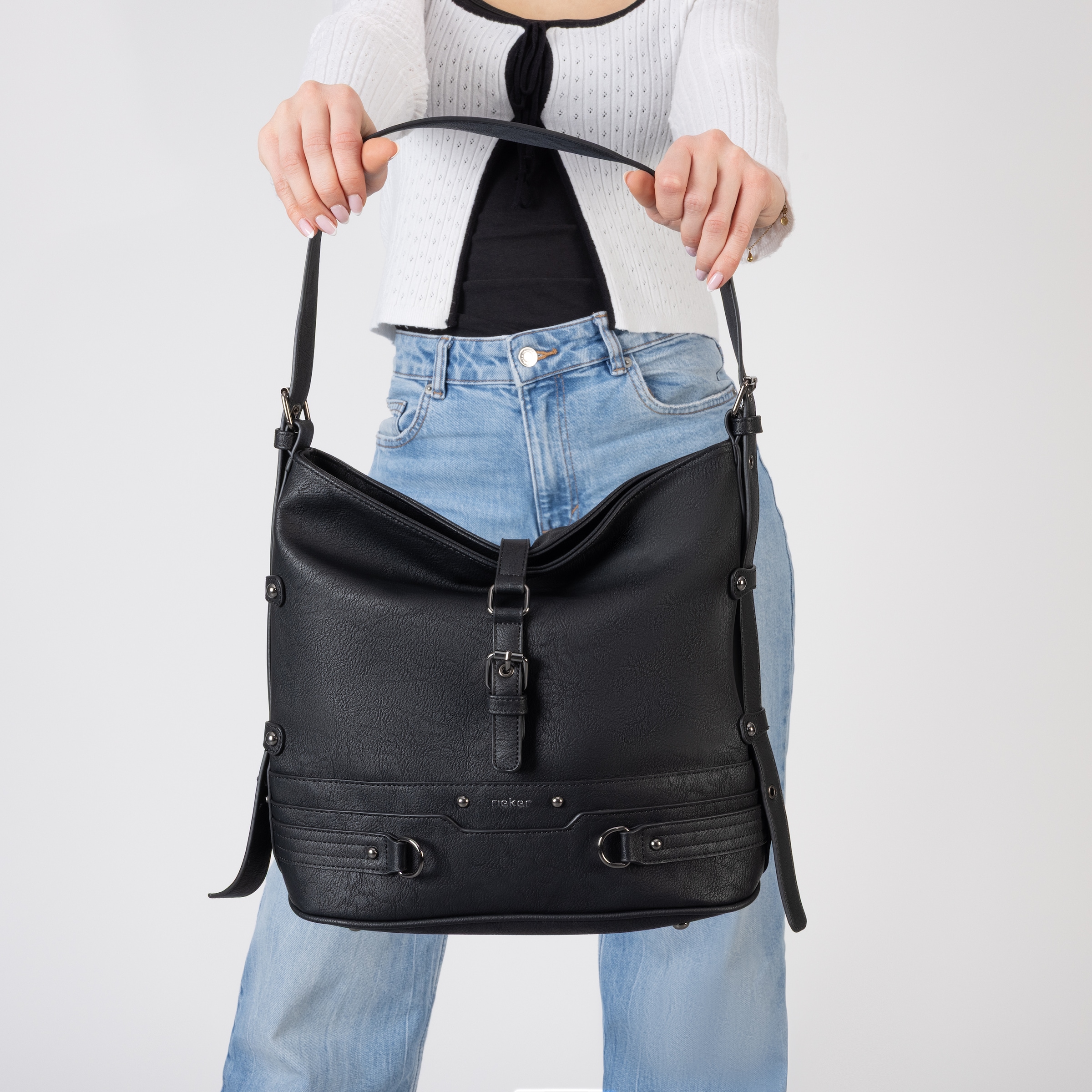 Rieker Umhängetasche Damen Beuteltasche, Schultertasche, Henkeltasche