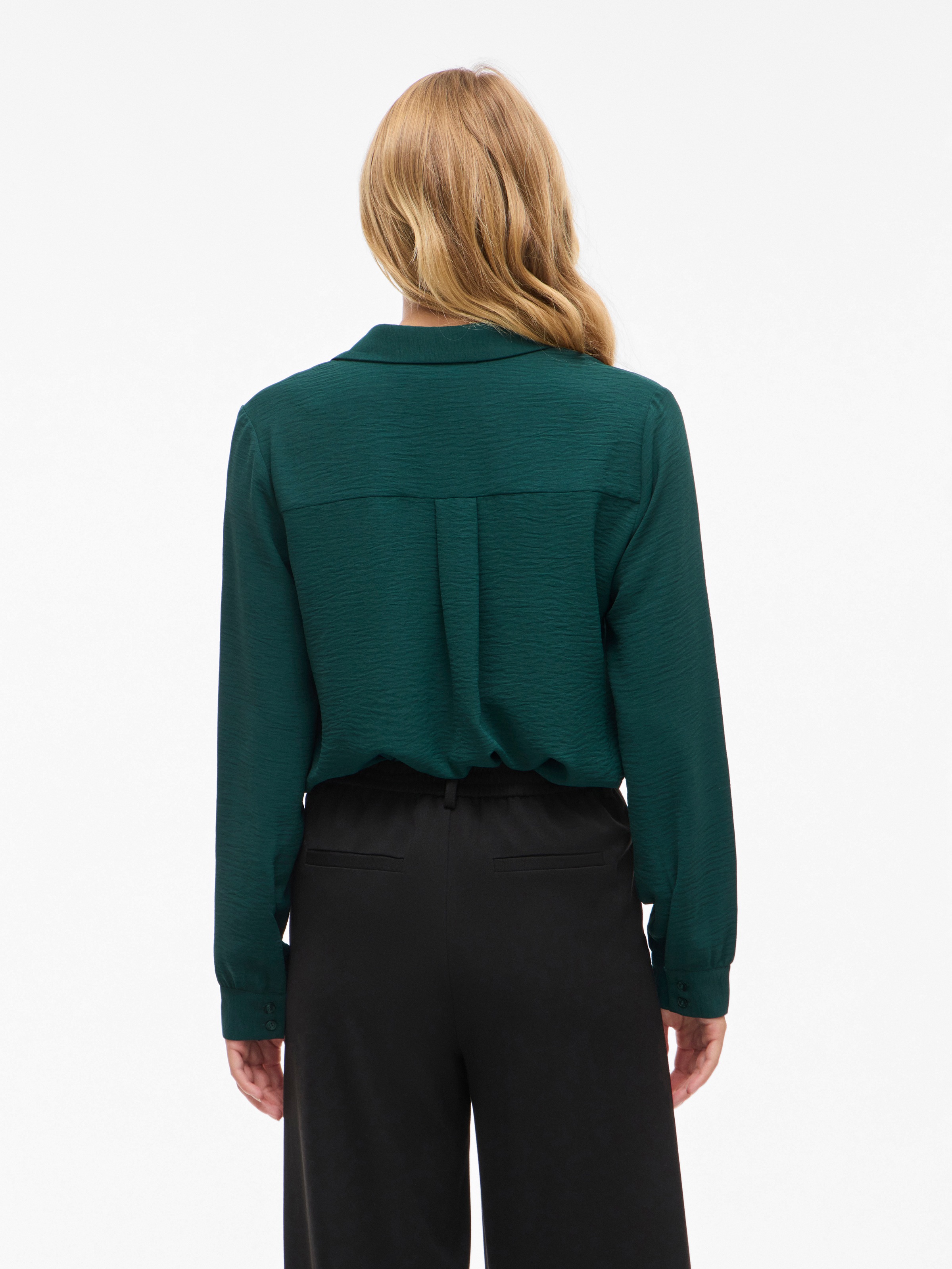 Vila Langarmbluse "VIJOSA L/S V-NECK SHIRT - NOOS" günstig online kaufen