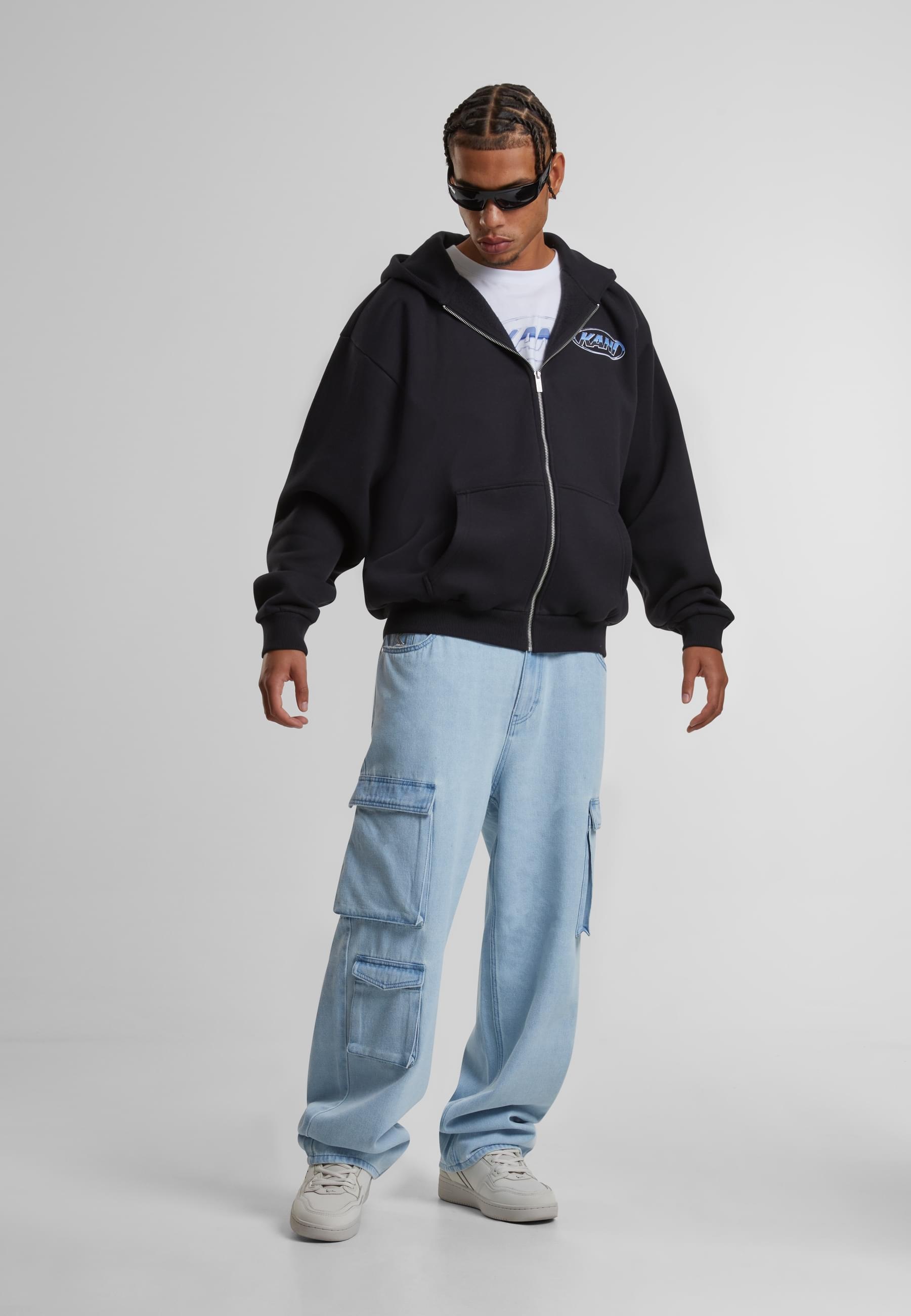 Karl Kani Sweatjacke »Karl Kani Woven Signature Chrome Zip Hoodie«