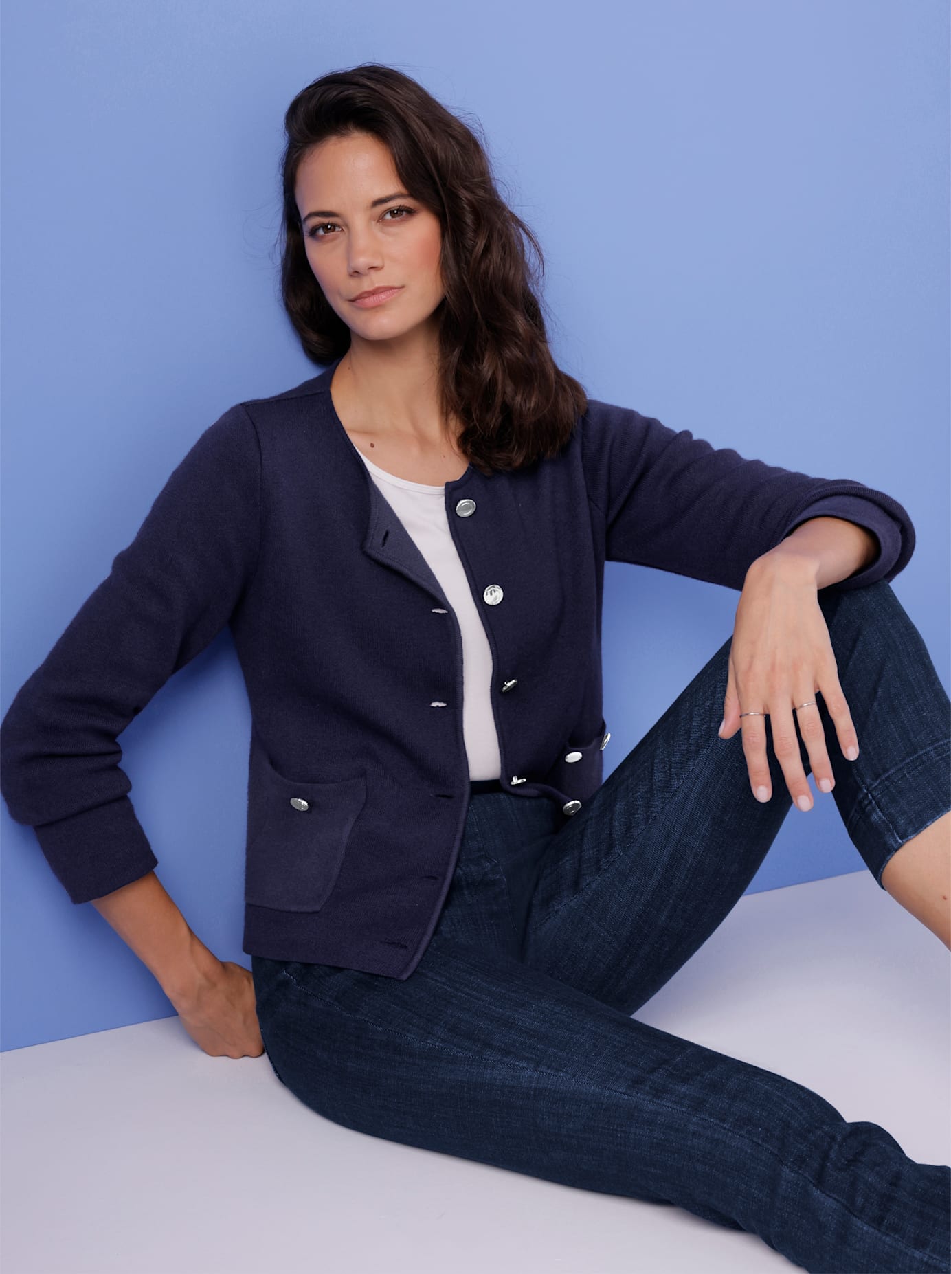 CREATION L PREMIUM Jacquardstrickjacke günstig online kaufen