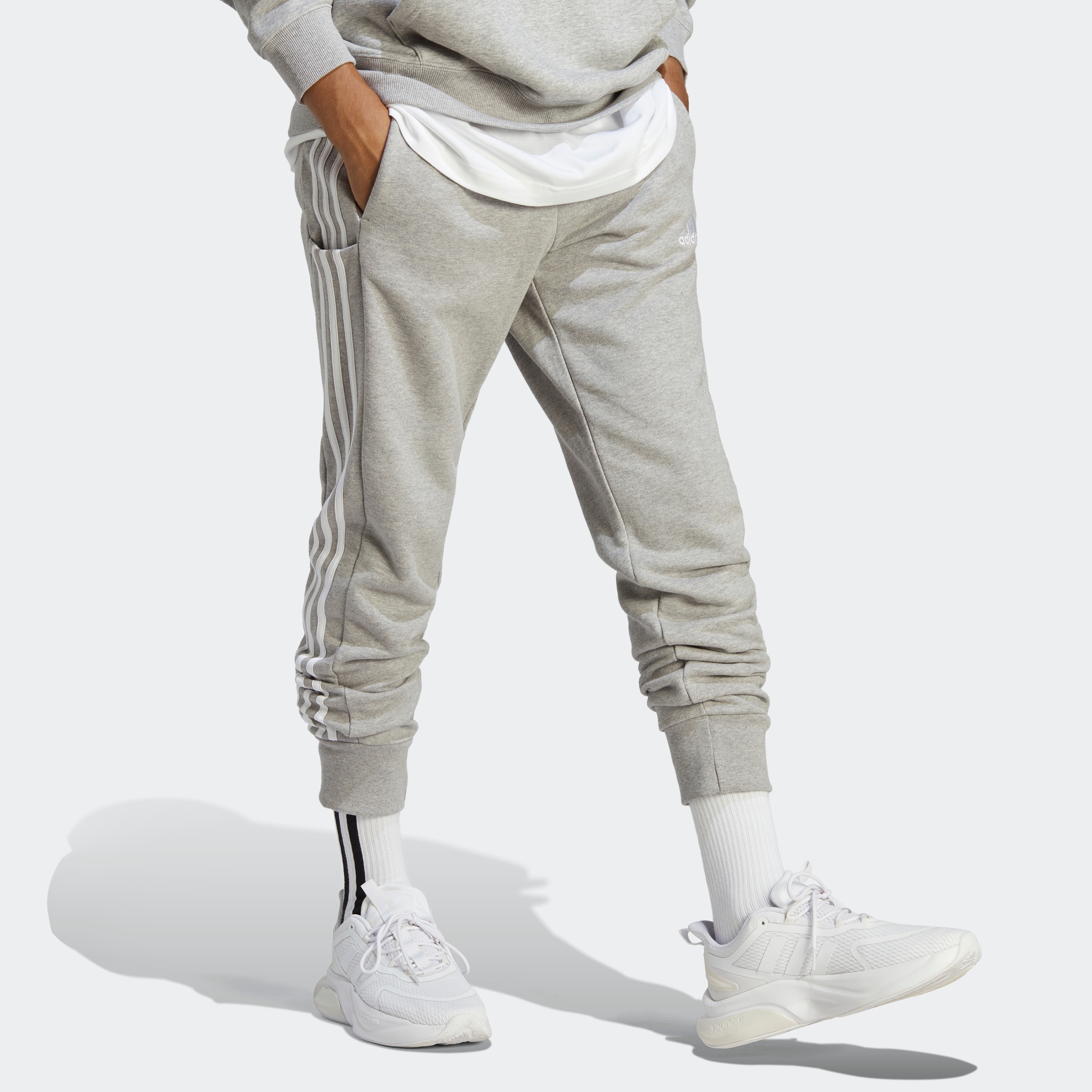 adidas Sportswear Sporthose "ESSENTIALS FRENCH TERRY TAPERED CUFF 3STREIFEN günstig online kaufen