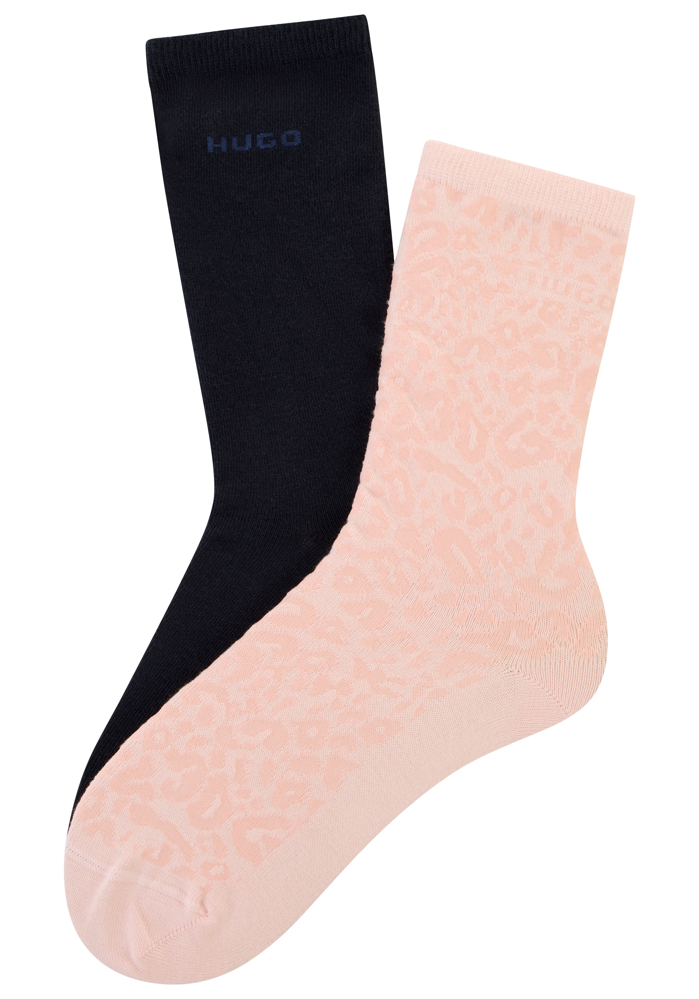 HUGO Underwear Socken "LEO LOGO" Packung, 2 Paar tlg. mit HUGO-Schriftzug günstig online kaufen