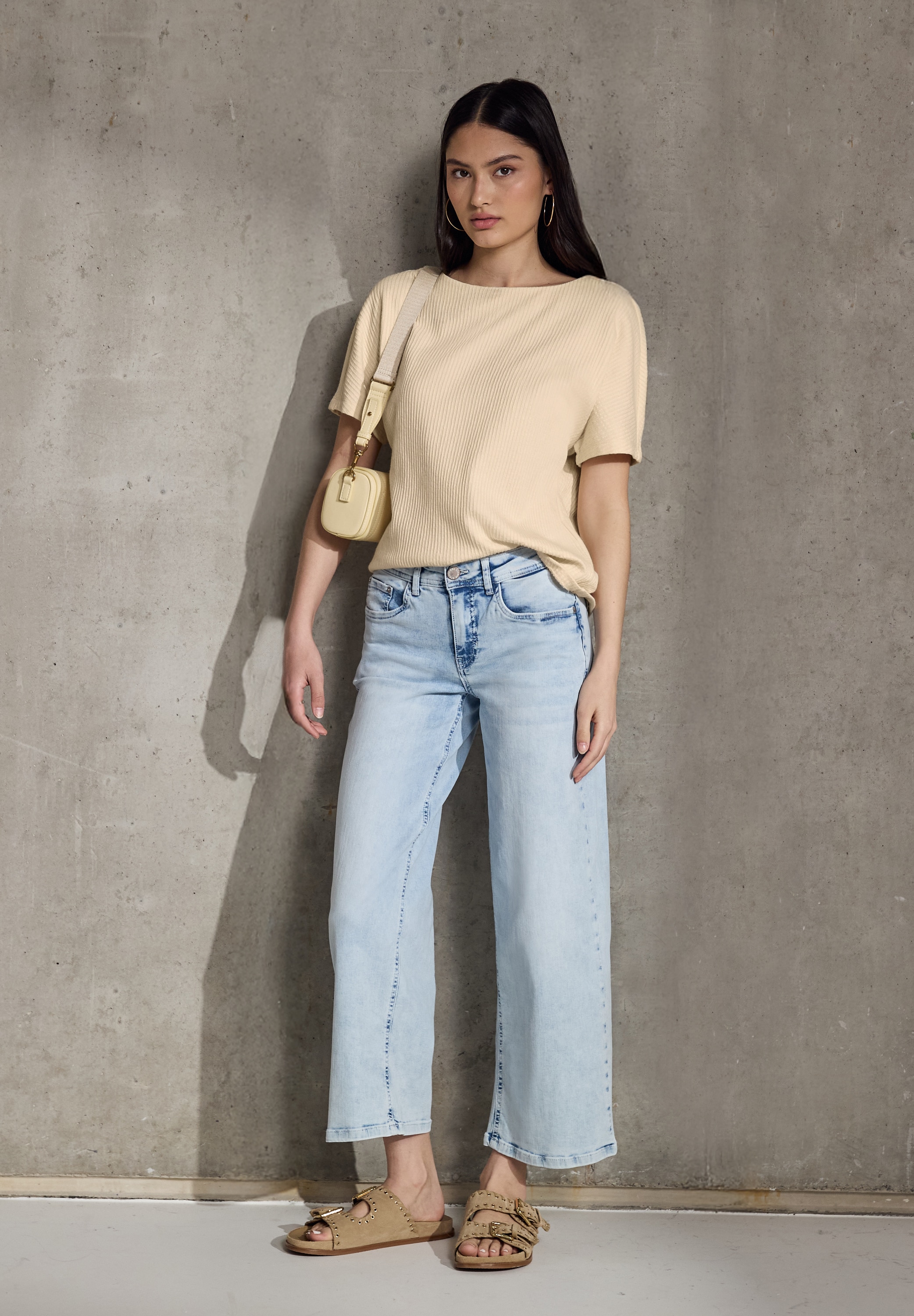 STREET ONE STUDIO T-Shirt im soften Baumwoll-Mix