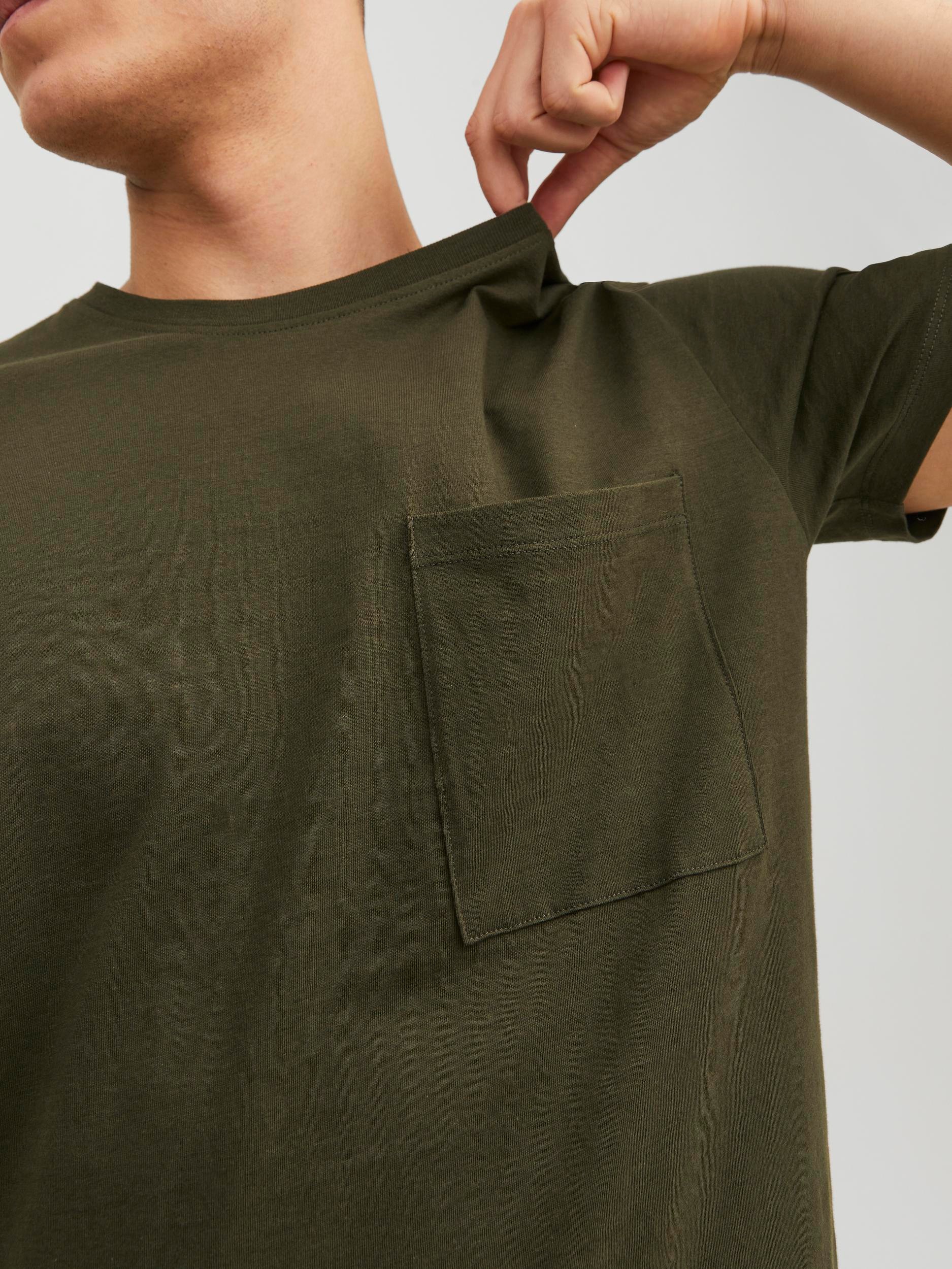 Jack & Jones Rundhalsshirt »JJENOA POCKET TEE SS«