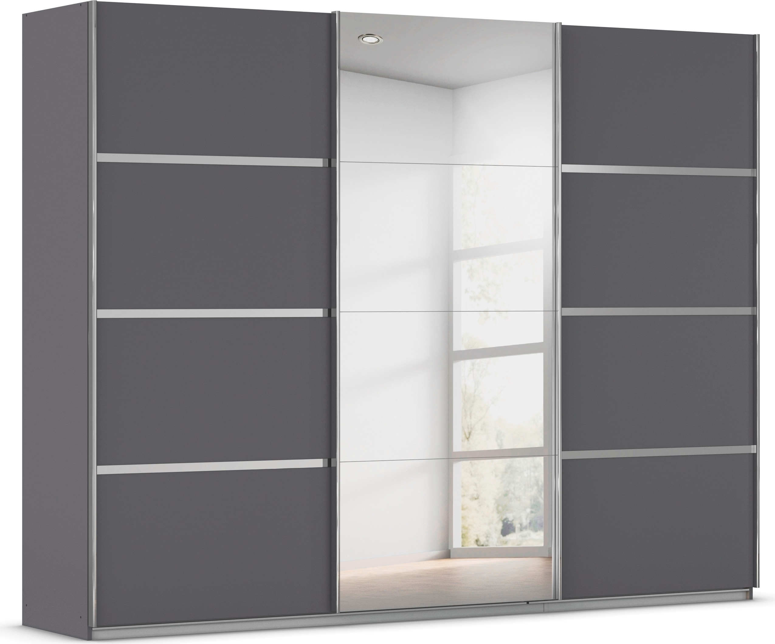 OTTO home Kleiderschrank "Mehrzweckschrank Aktenschrank Möbel Mietswohnung Schlafzimmer AVOLA" 3 verschiedene Ausstattungen BASIC/CLASSIC/PREMIUM (inkl. SOFT-CLOSE), mit eleganten Zierleisten in Chrom, Schwarz oder Weiß MADE IN GERMANY