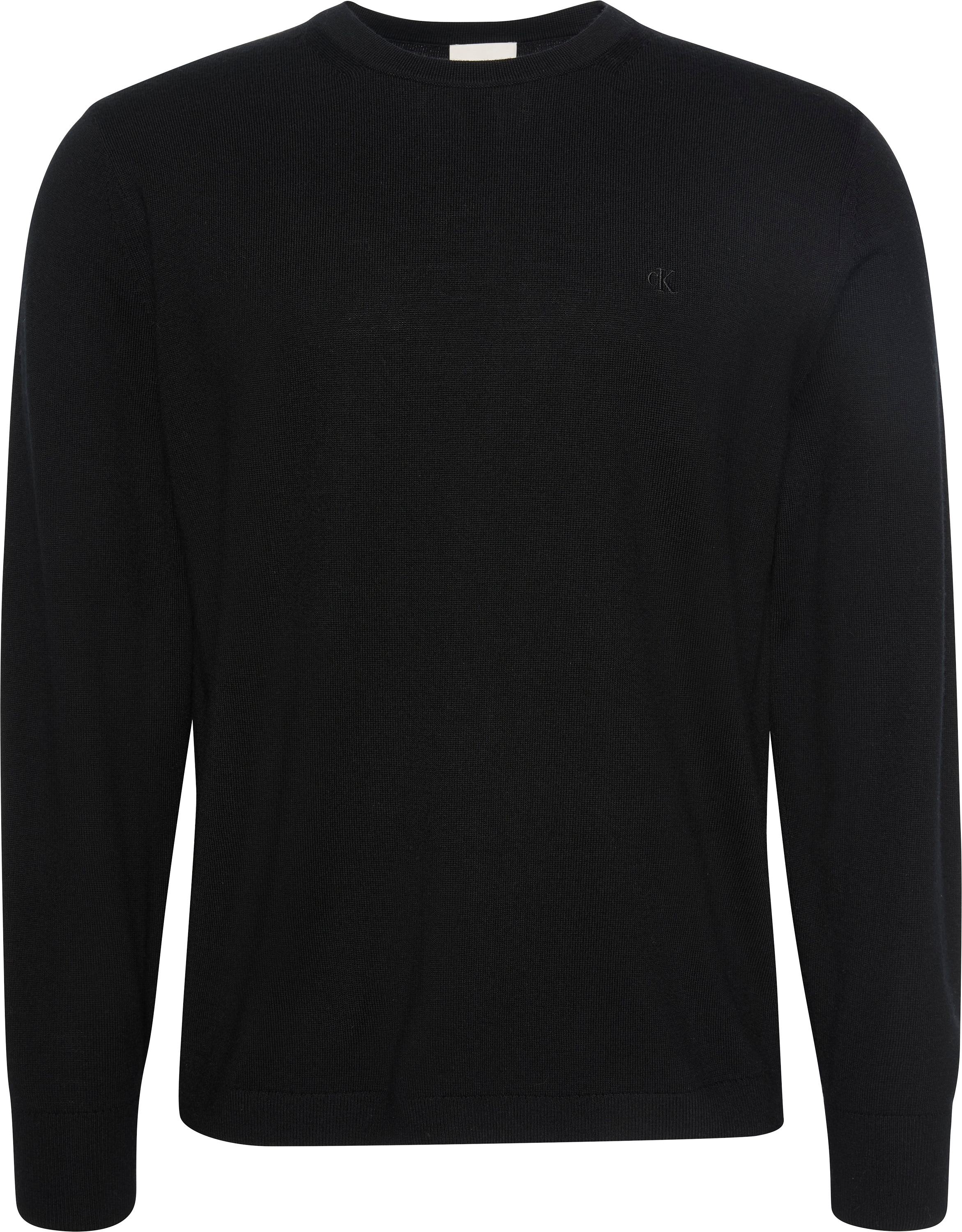 Calvin Klein Strickpullover "LS 100% MERINO CREW 14GG", Mit Rundhalsausschn günstig online kaufen