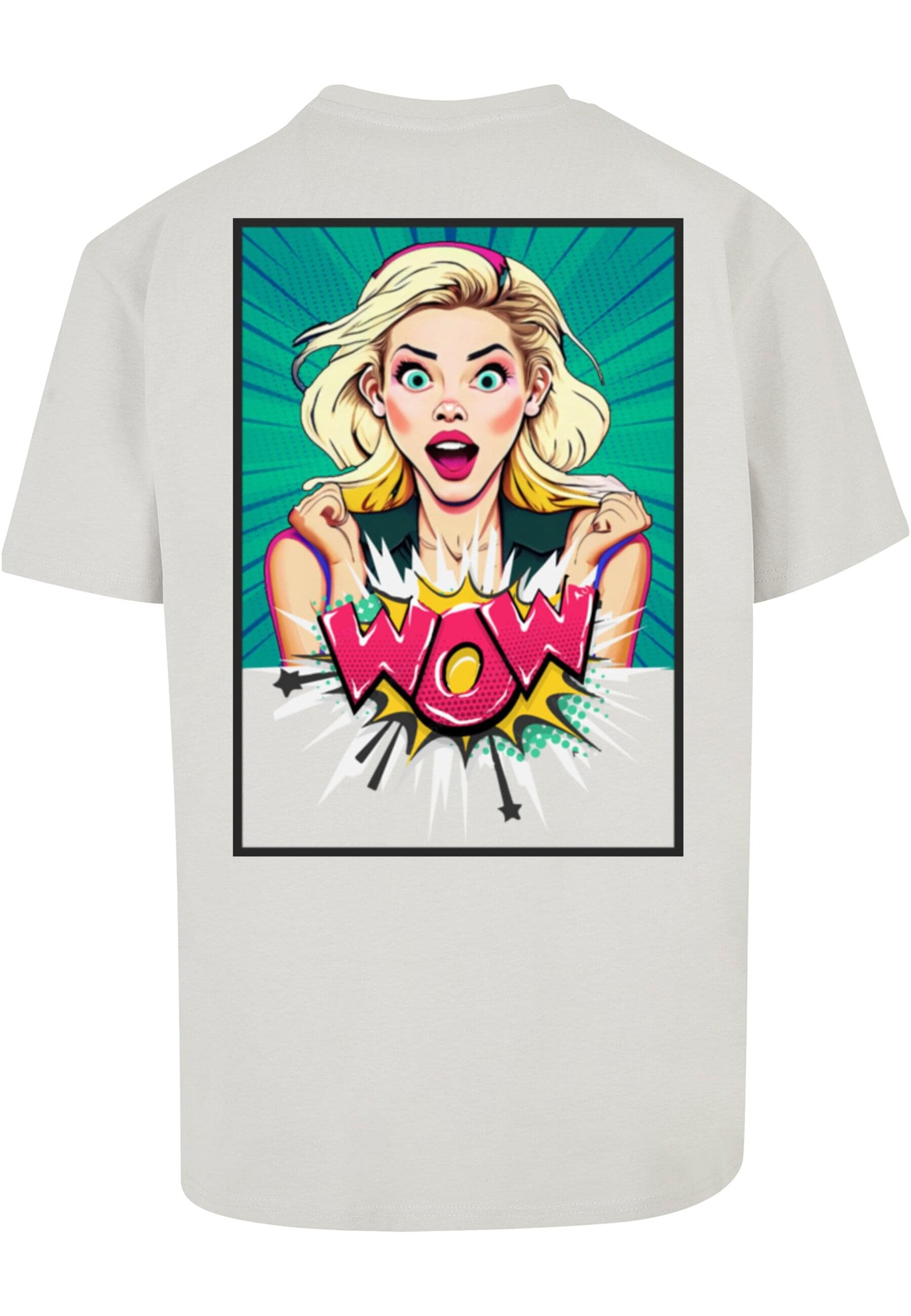Merchcode T-Shirt »Merchcode Herren WOW Comic Heavy Oversized Tee«, (1 tlg.)