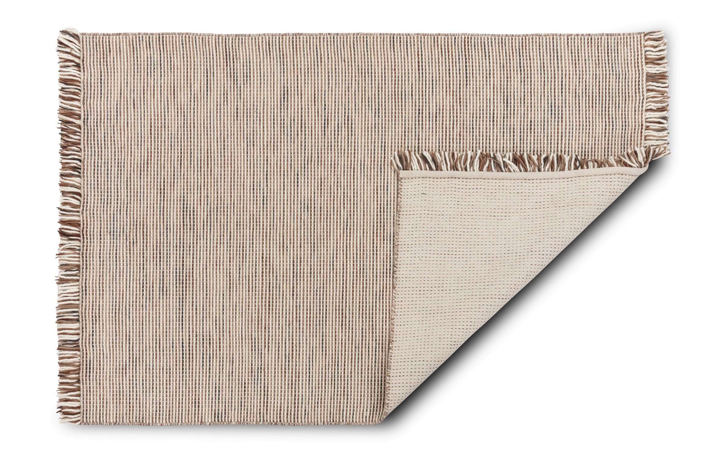SCHÖNER WOHNEN-Kollektion Teppich »Arina« rechteckig 10 mm Höhe 80% reine Wolle, gewebte Struktur, meliert, mit Fransen, Wohnzimmer