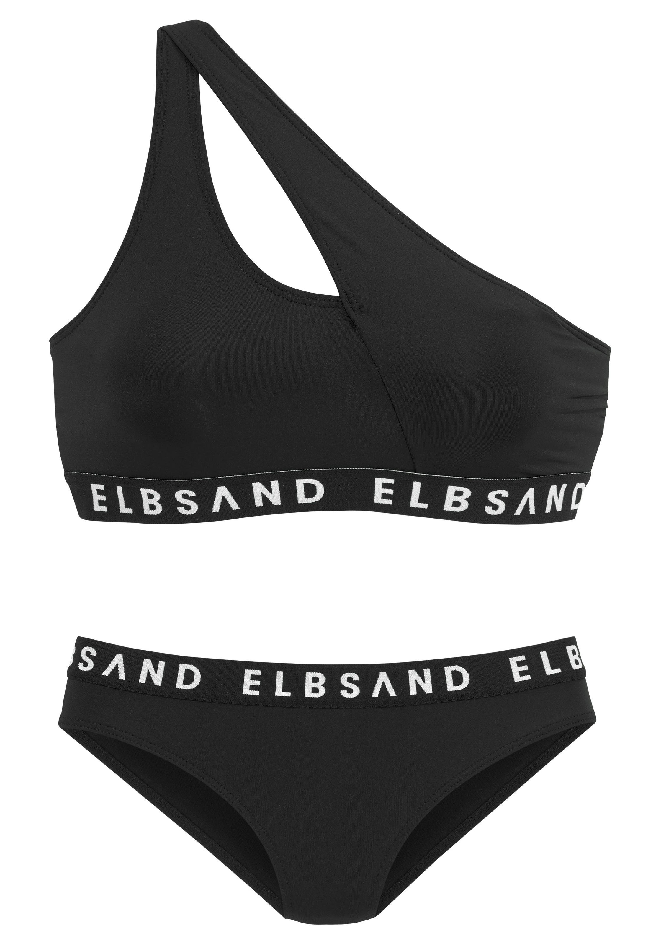 Elbsand Bustier-Bikini, mit Markenschriftzügen in Kontrastfarbe