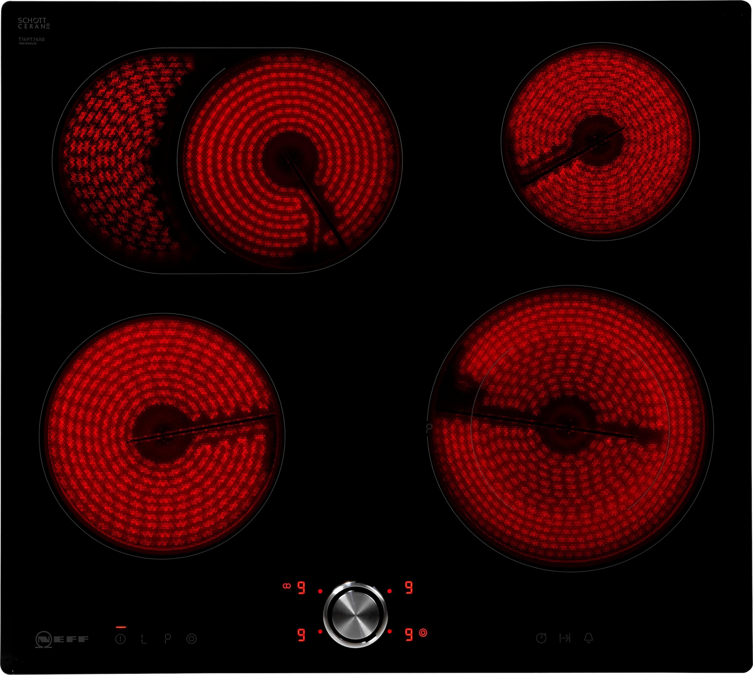 NEFF Elektro-Kochfeld von SCHOTT CERAN® »T16PT76X0«, T16PT76X0, mit intuitiver Twist Pad® Bedienung