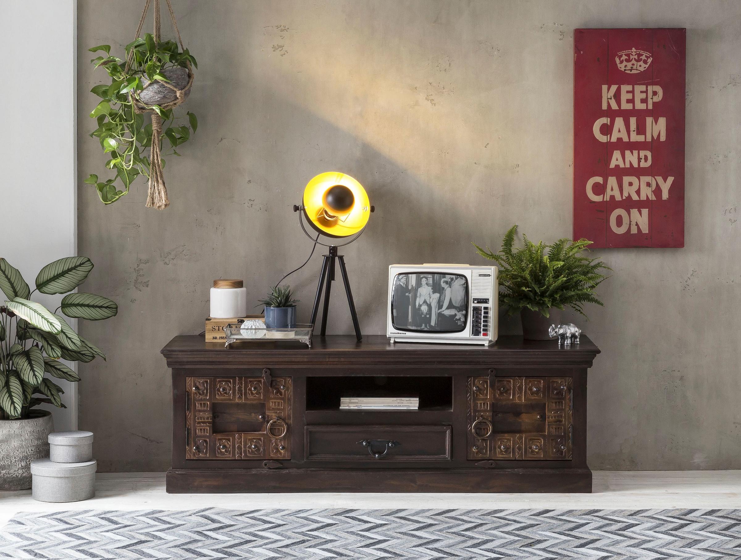 SIT Lowboard "Lowboard aus recyceltem Altholz" TV‑Board & Wohnzimmer‑Kommod günstig online kaufen