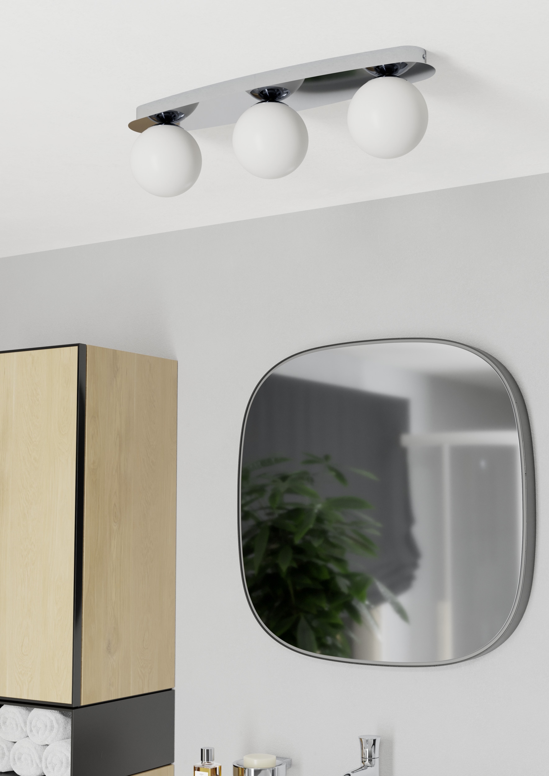 EGLO LED Deckenleuchte »CASTROVIDO Wand- / Deckenlampe - Stahl - G9 - 3X4,2W - IP44« G9 1 Stk.