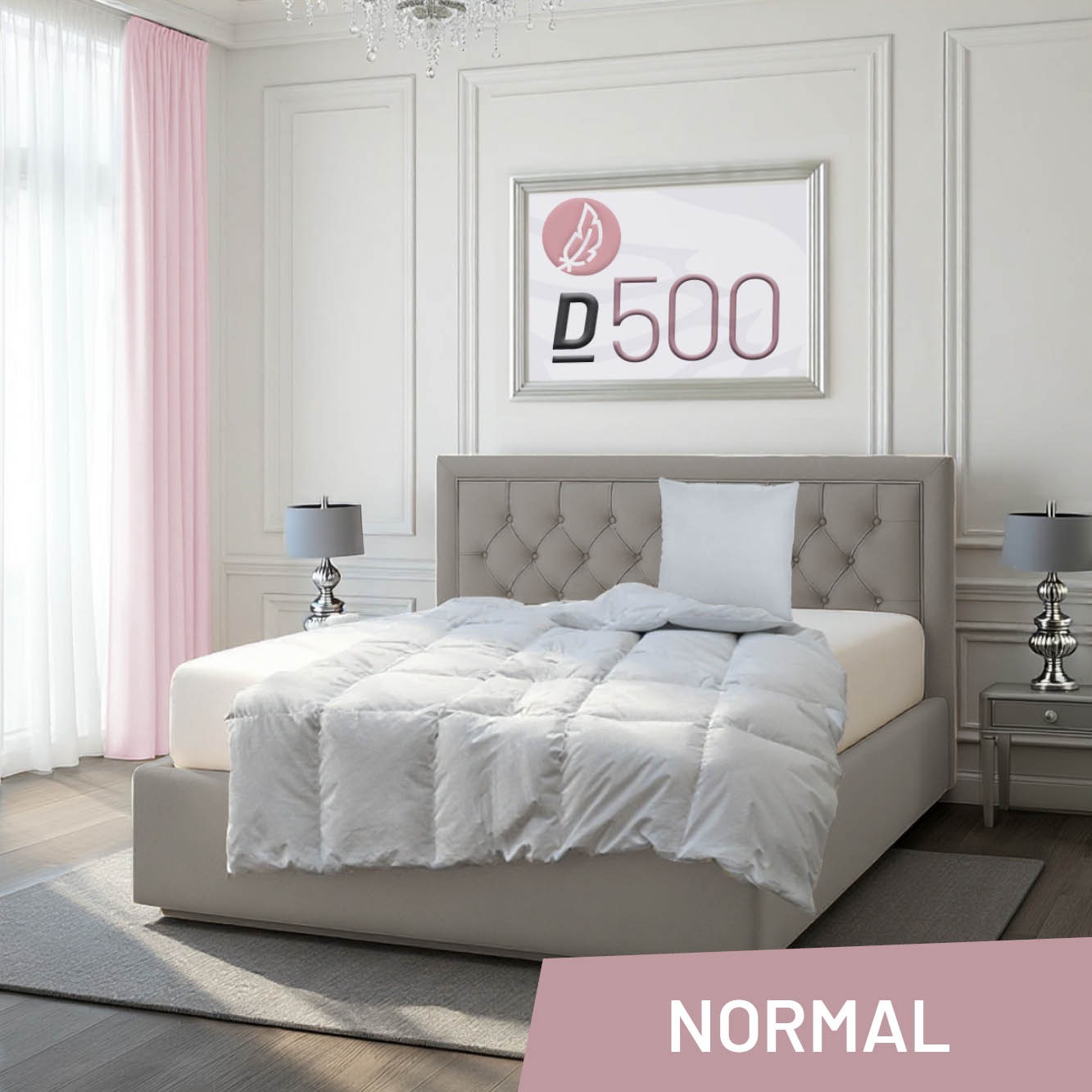 Schlafstil Gänsedaunenbettdecke "D500" 4-Jahreszeiten Füllung 90% Gänsedaun günstig online kaufen