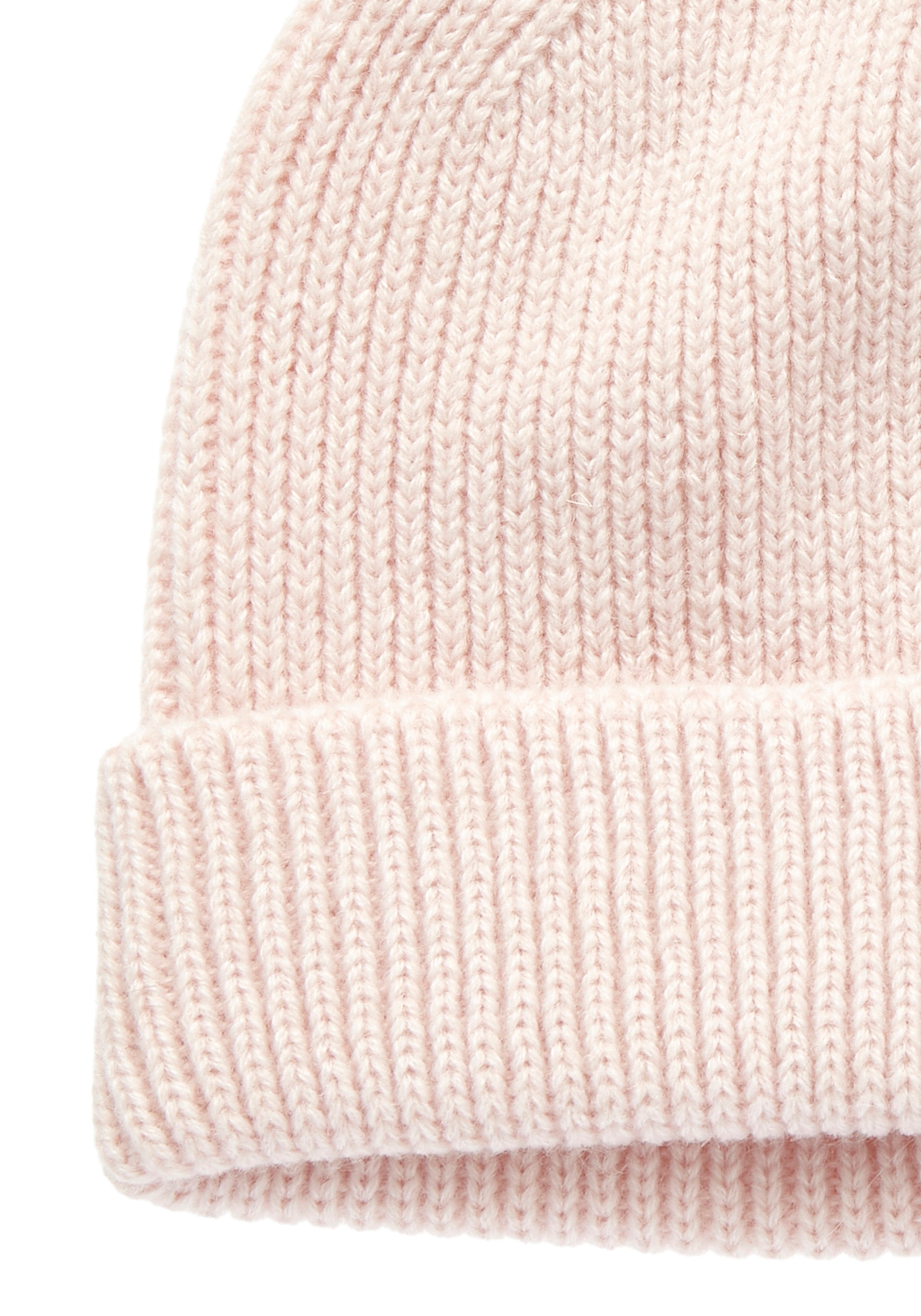 LASCANA Strickmütze, Beanie, Wintermütze, Wollmütze, Mütze, Grobstrick mit Umschlag