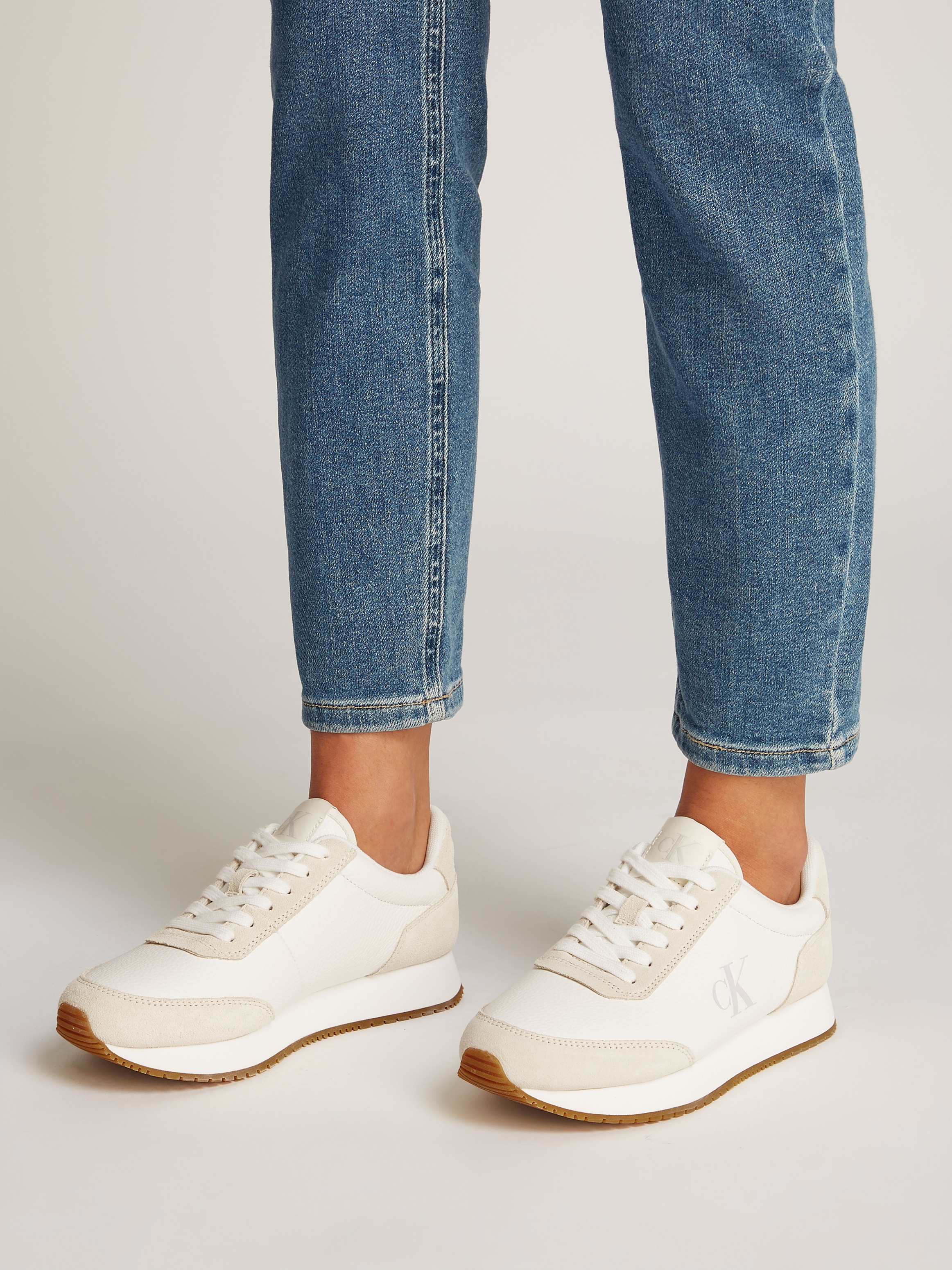 Calvin Klein Jeans Sneaker "RUNNER LACEUP LOW MIX MG", Freizeitschuh, Halbs günstig online kaufen