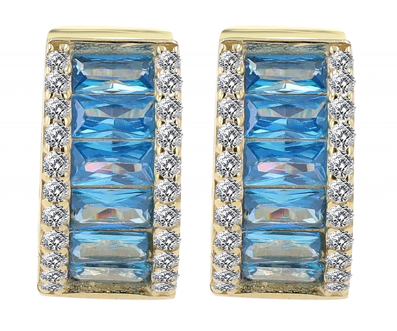 Adelia´s Paar Creolen »Damen Creolen aus Gold 333 und Zirkonia Ø 9.5 mm - Ø 9.5 mm«