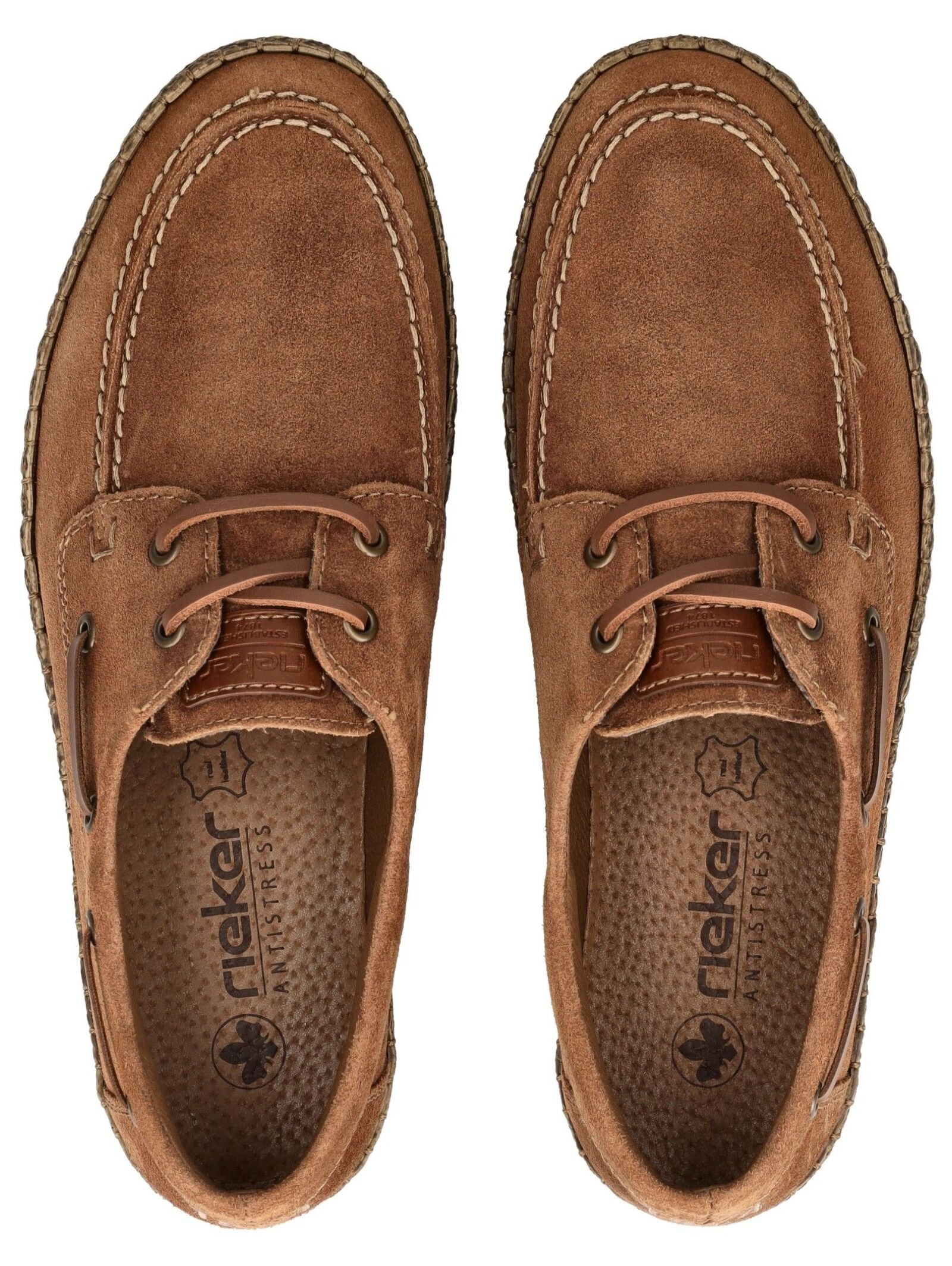 Rieker Schnürschuh »Rieker Slipper Veloursleder«