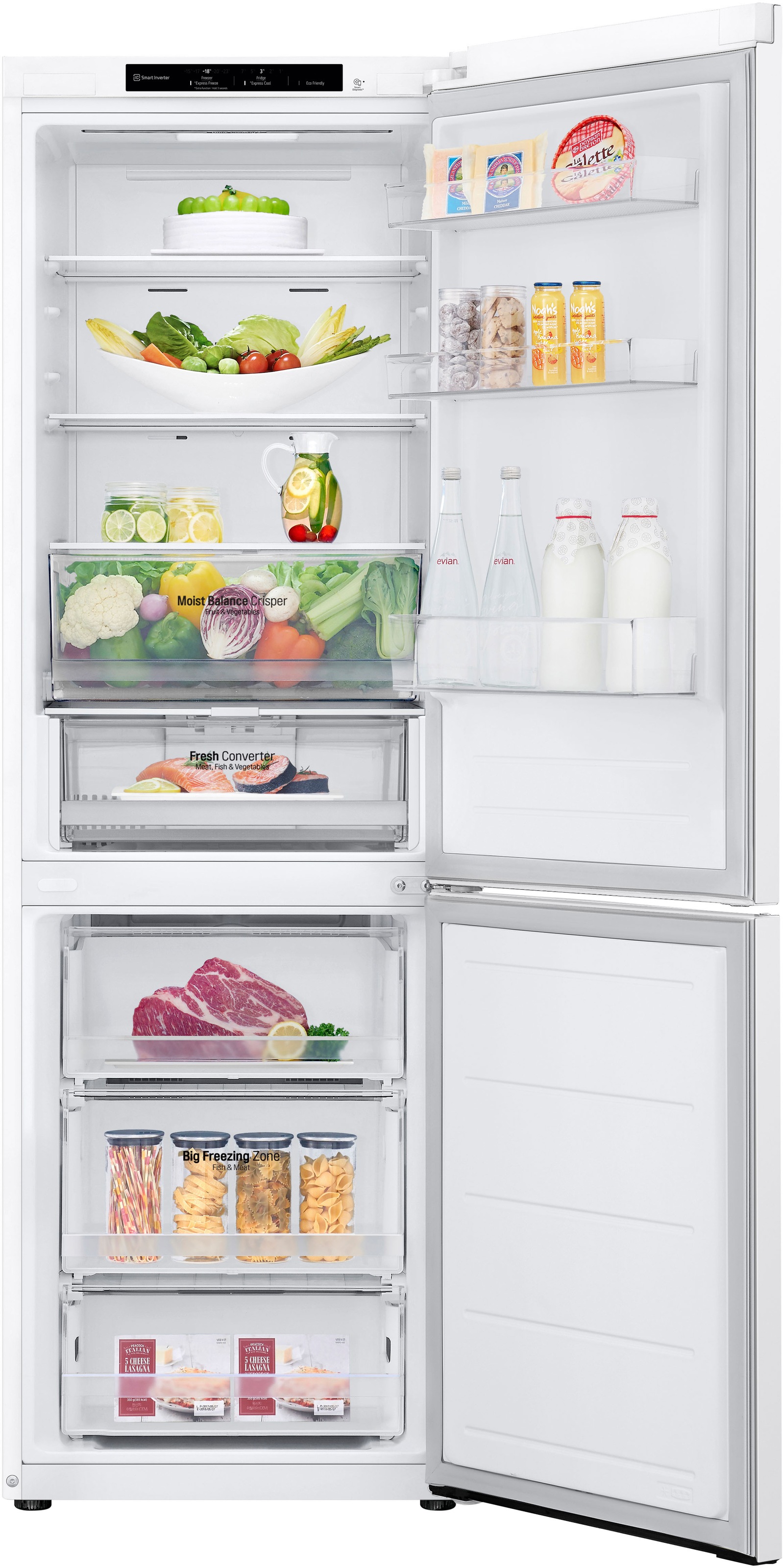 LG Kühl-/Gefrierkombination Serie 3 "GBV3100CSW" 186 cm hoch 59,5 cm breit günstig online kaufen