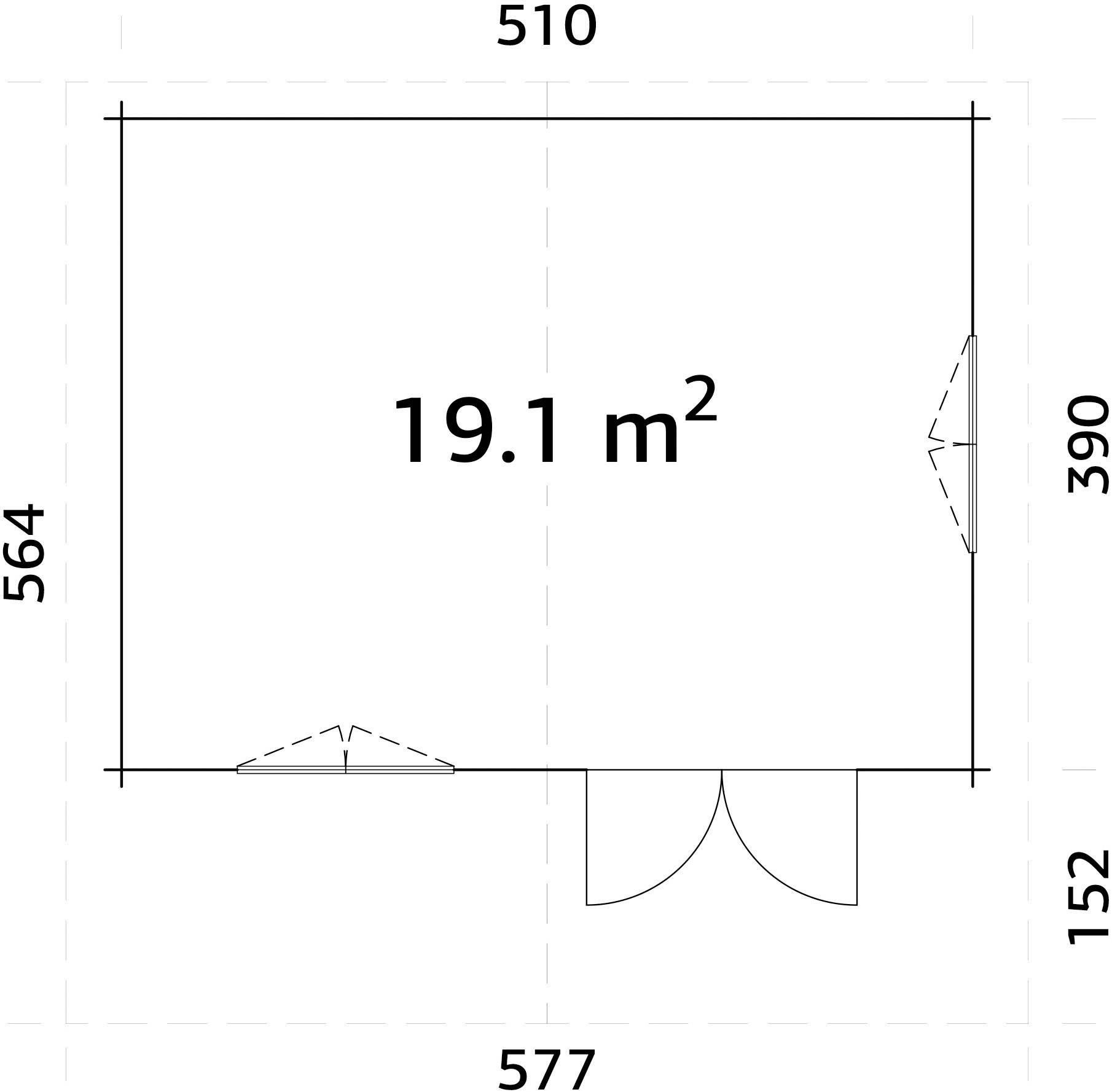 Palmako Gartenhaus »Sally« verschiedene Farben