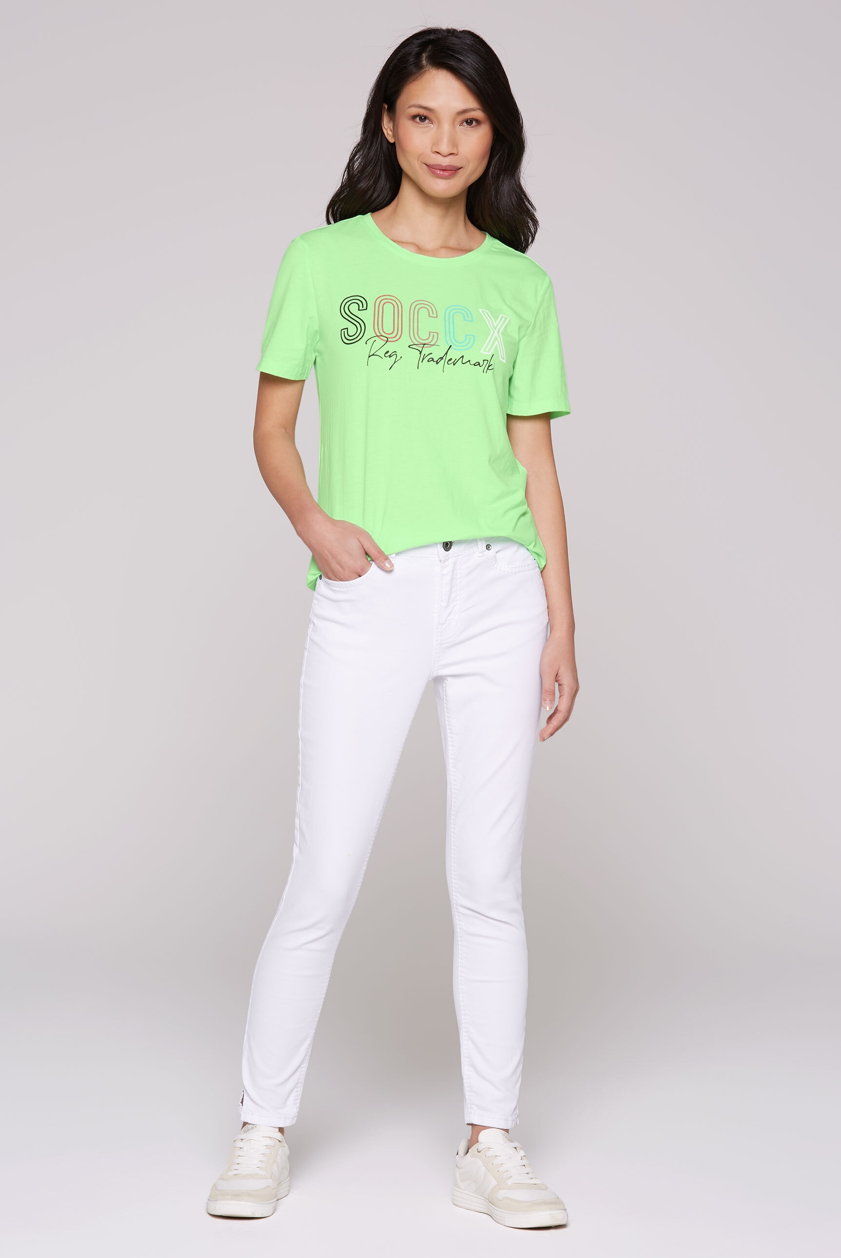 SOCCX Rundhalsshirt, mit Necktape