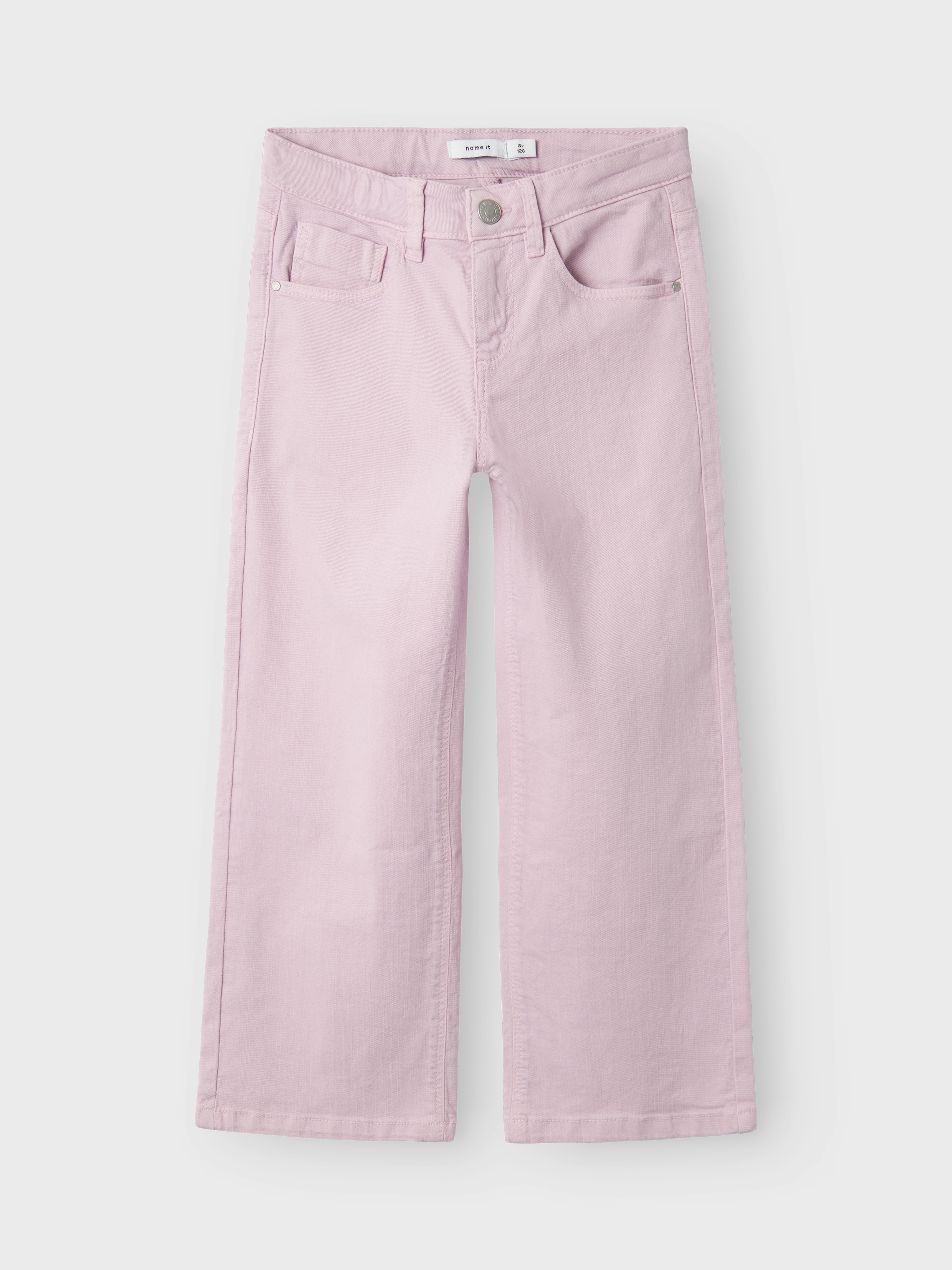 Thumbnail - Name It 5-Pocket-Hose "NKFROSE WIDE TWI PANT 1115-TP NOOS" Baumwollmischung, regular fit, verstellbarer Bund