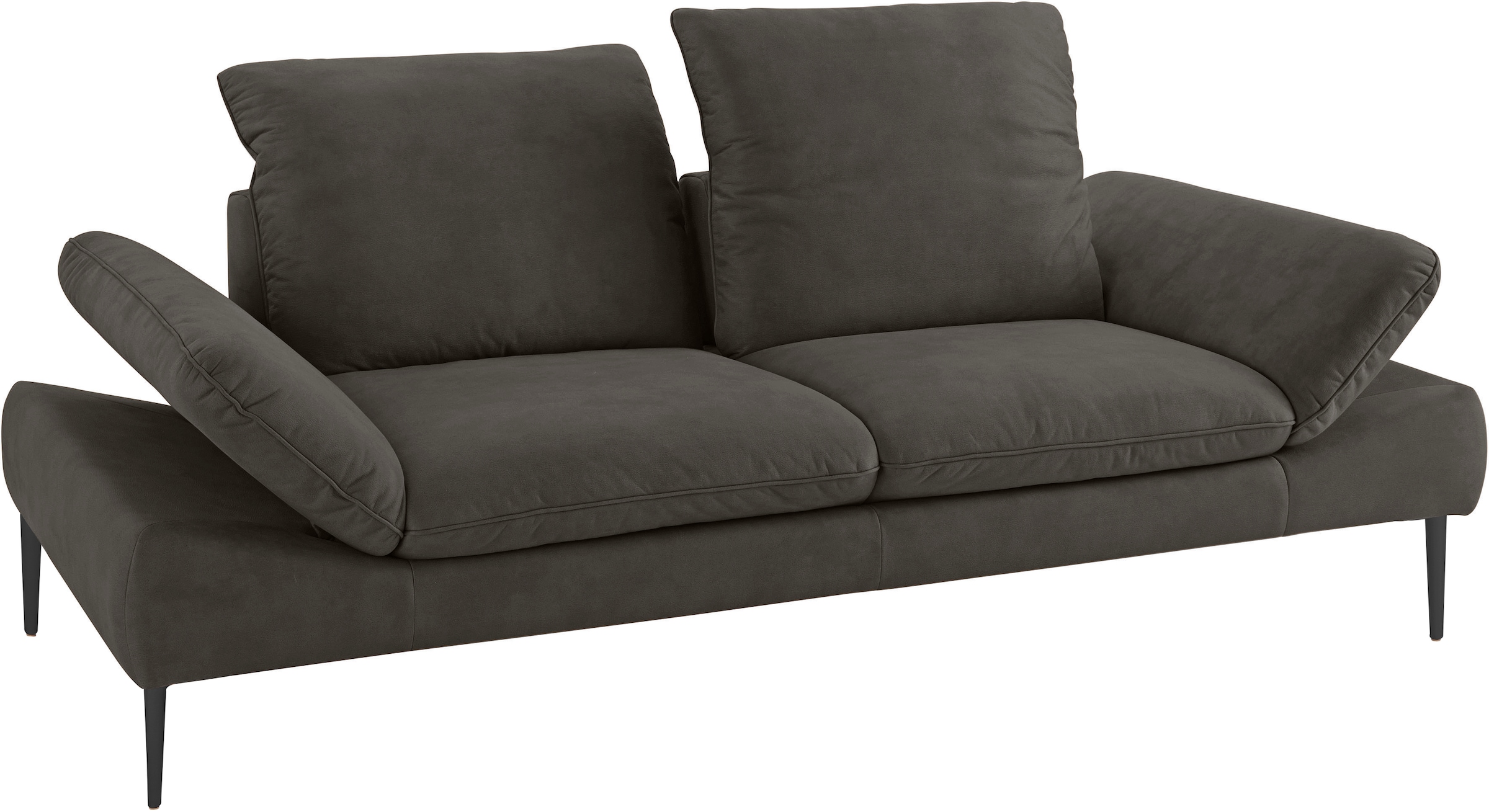 W.SCHILLIG 2,5-Sitzer »enjoy&MORE«, Sitztiefenverstellung, Füße schwarz pulverbeschichtet, Breite 232 cm