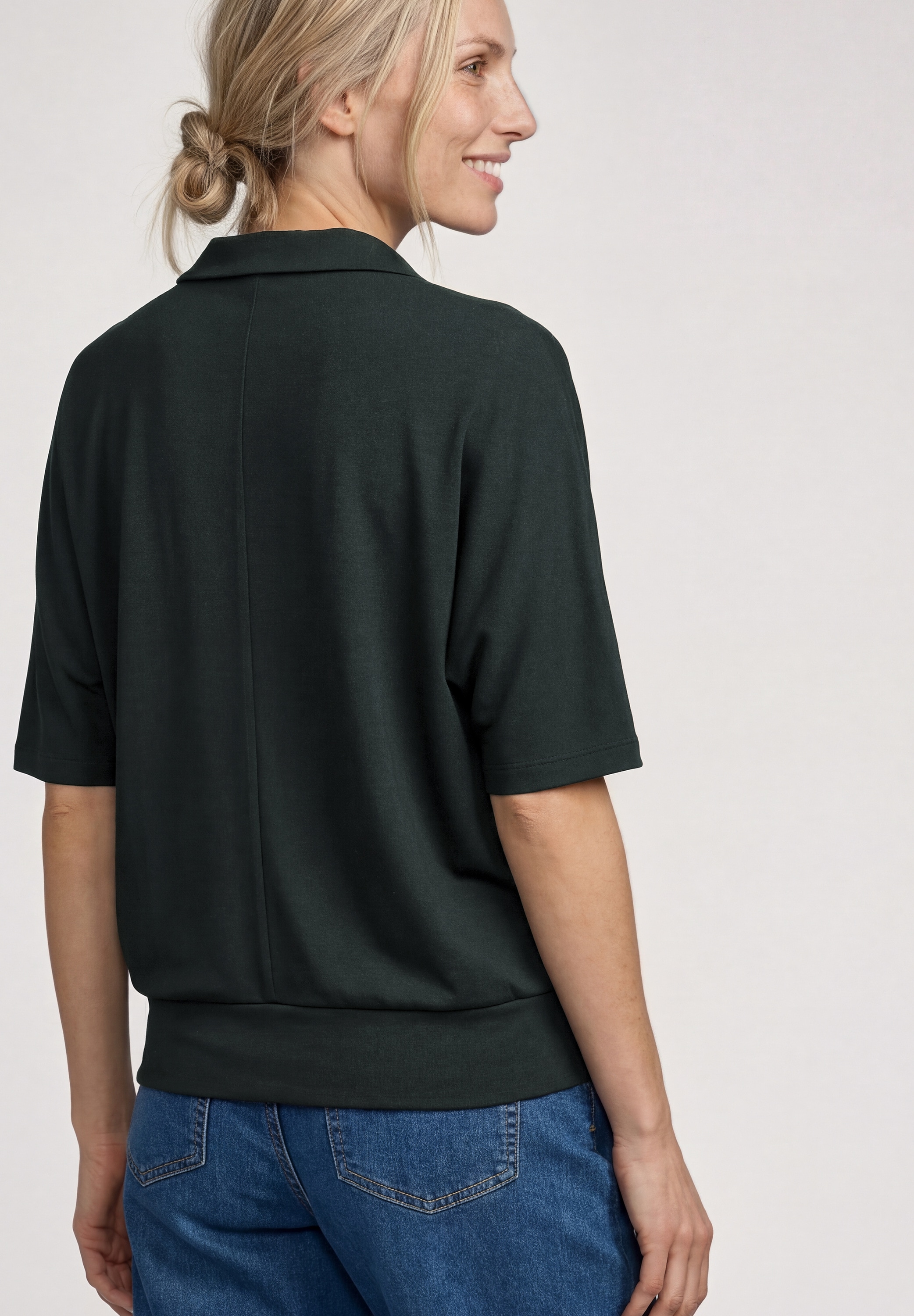 STREET ONE Poloshirt im soften Baumwoll-Mix
