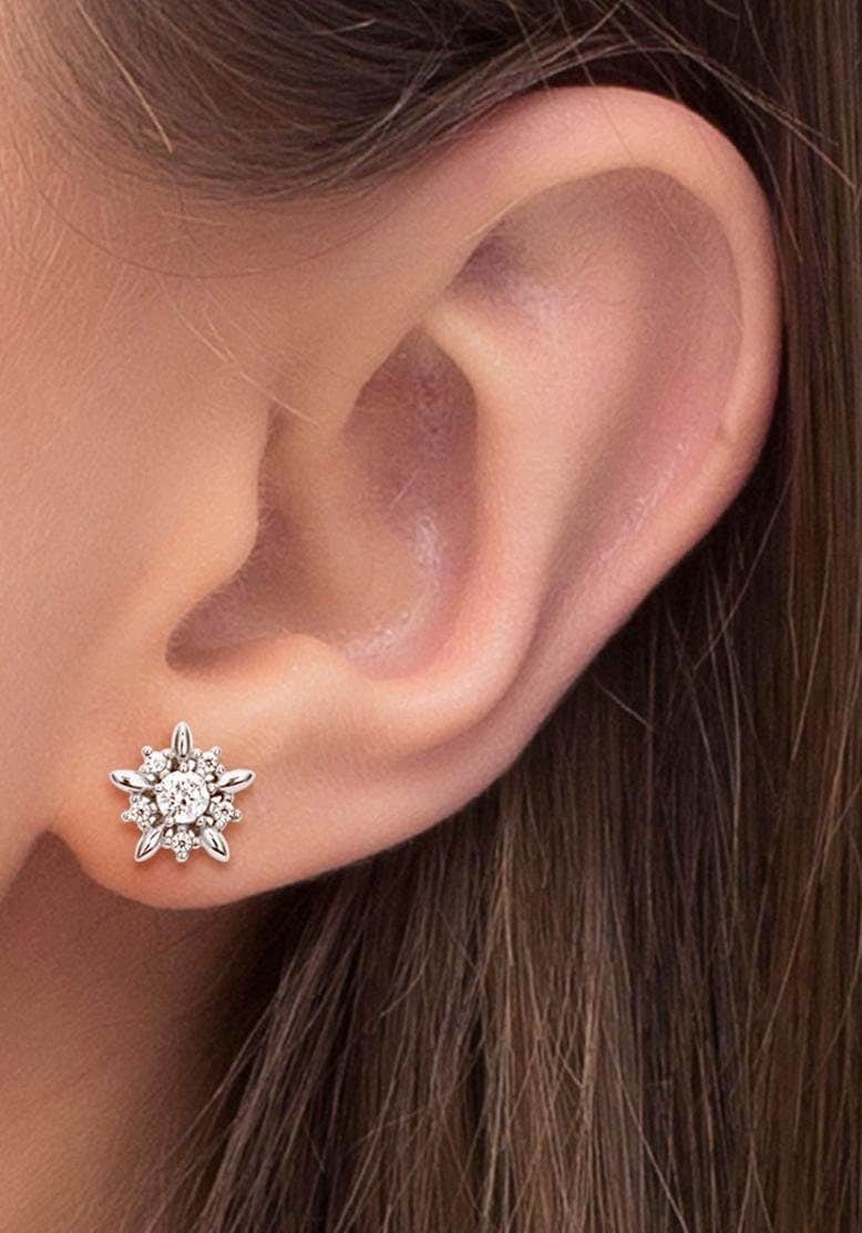 Amor Paar Ohrstecker »Sterne« mit Zirkonia (synth.)