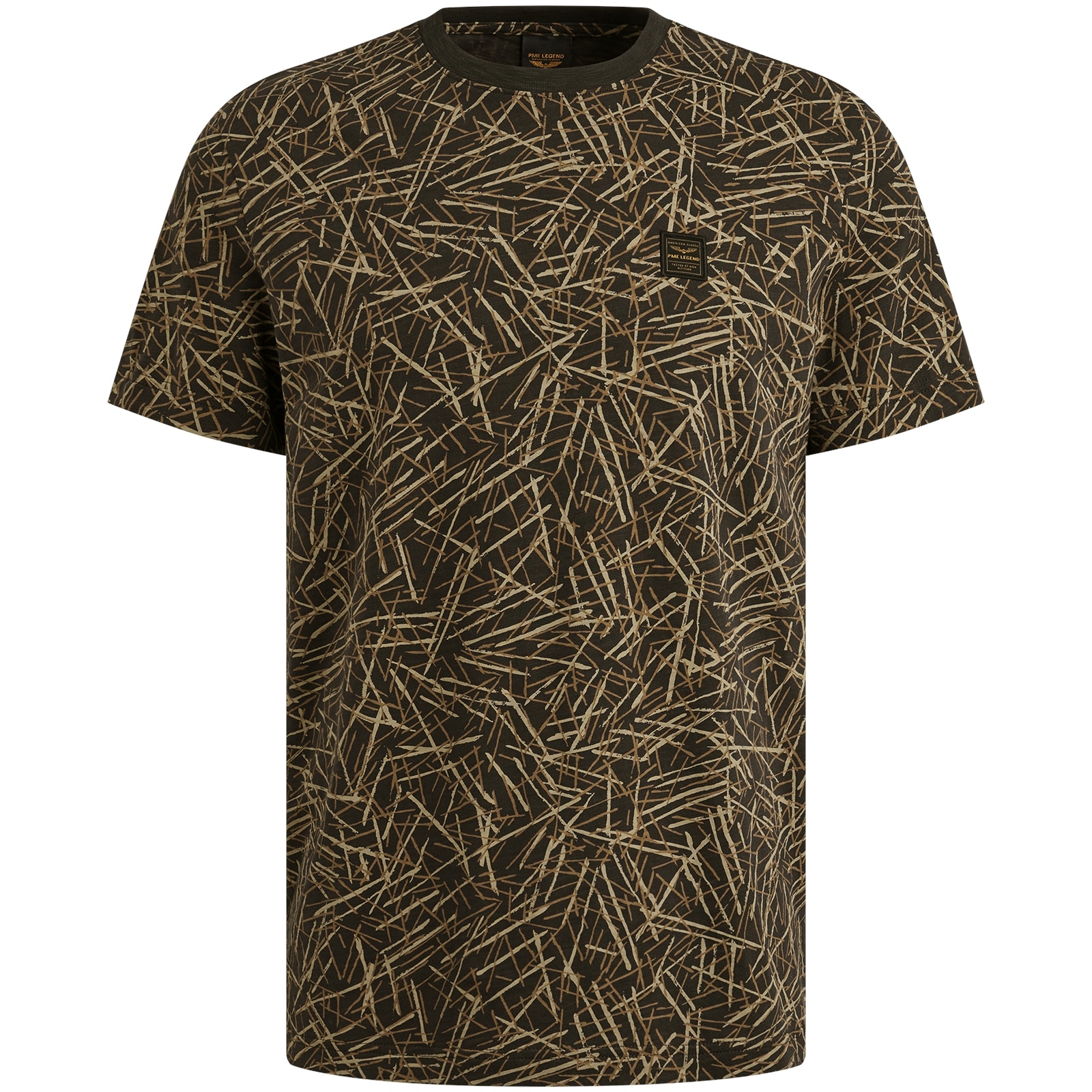 PME LEGEND T-Shirt »Short sleeve r-neck slub jersey aop«