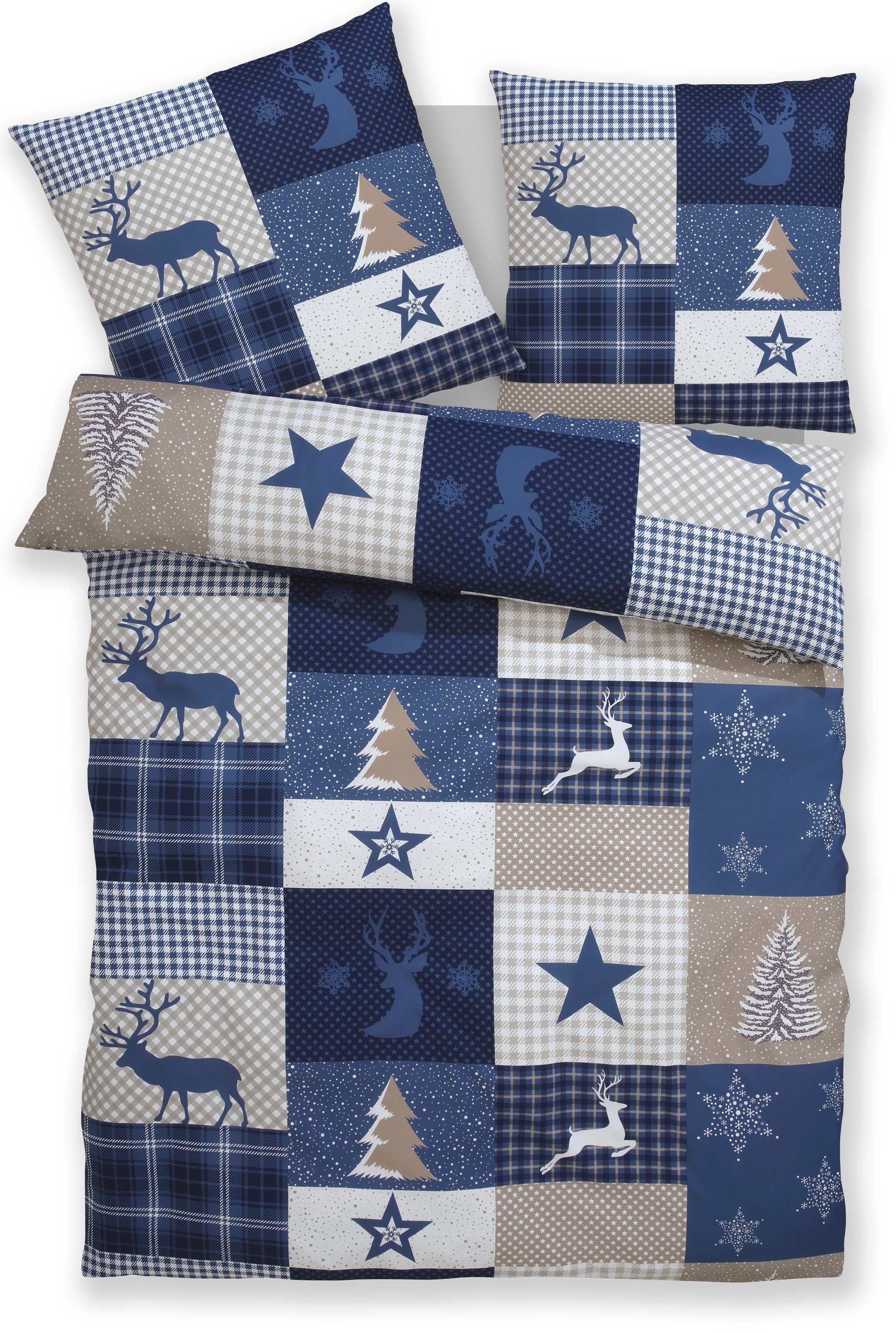 Home affaire Bettwäsche "Nicholas" Weihnachtsbettwäsche, Winter günstig online kaufen