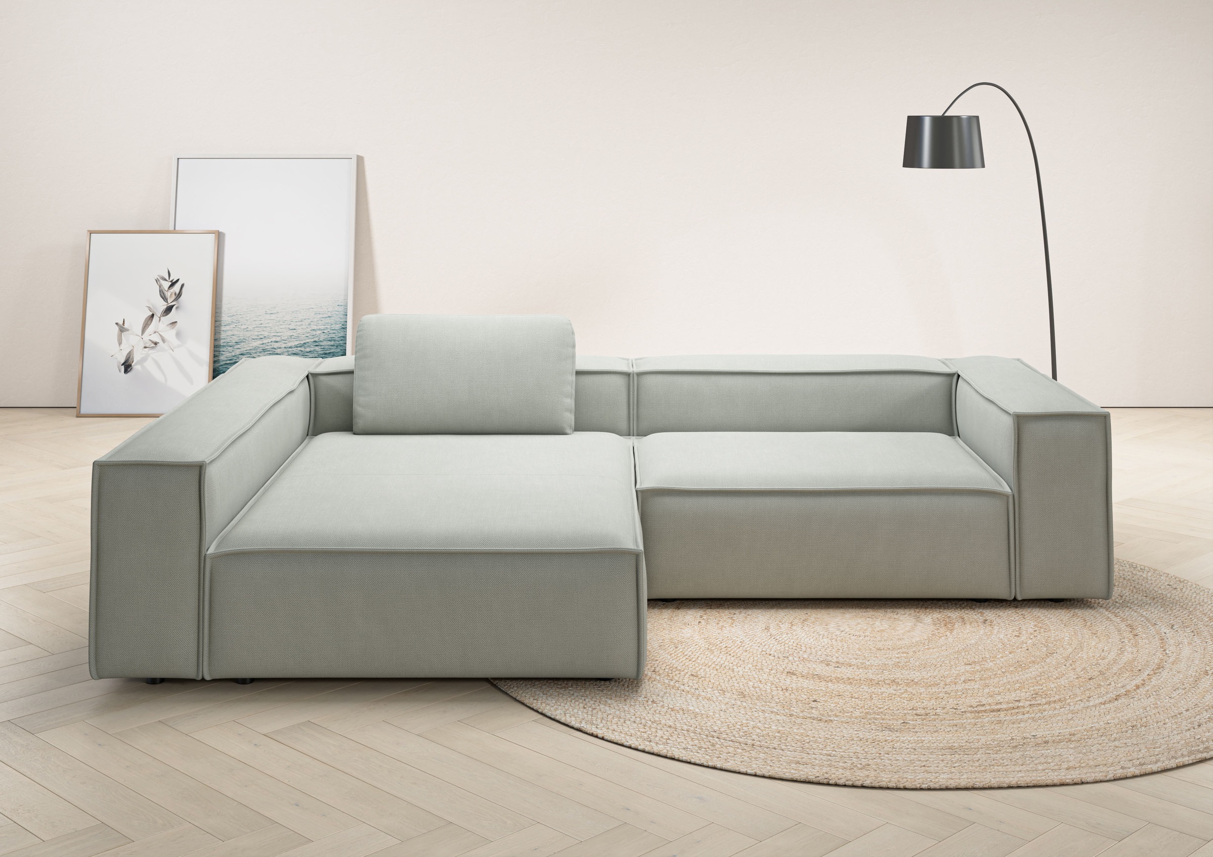 Places of Style Ecksofa "Watertown, moderne XXL L-Form, 306 cm breit", Komf günstig online kaufen