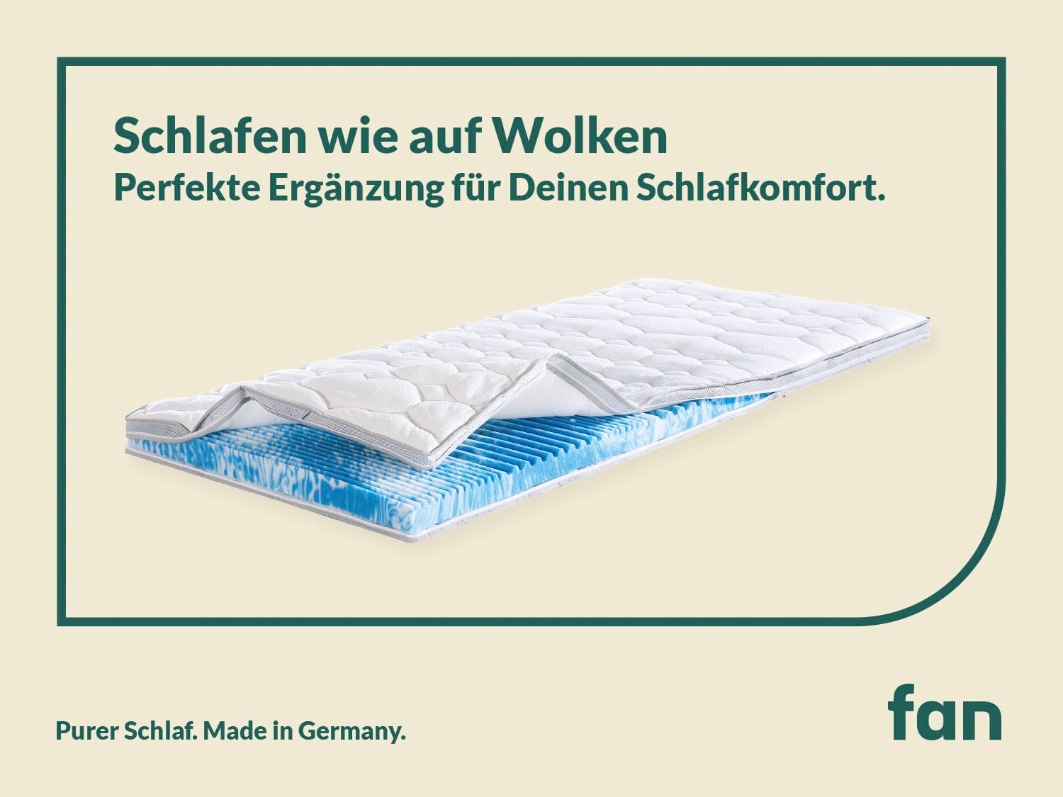 fan Topper »Topper Gel-Feeling«, (1 St.)