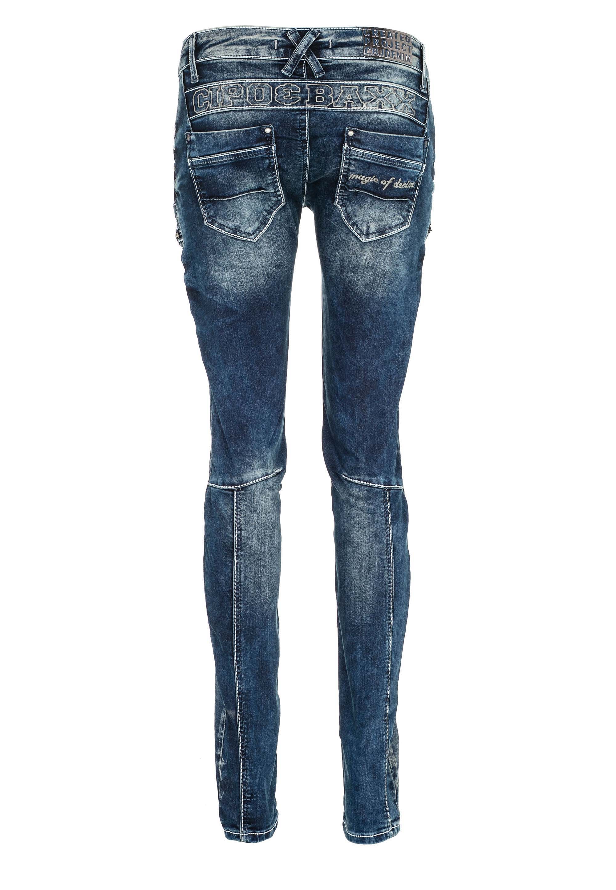 Cipo & Baxx Bequeme Jeans, mit niedriger Taille in Skinny Fİt