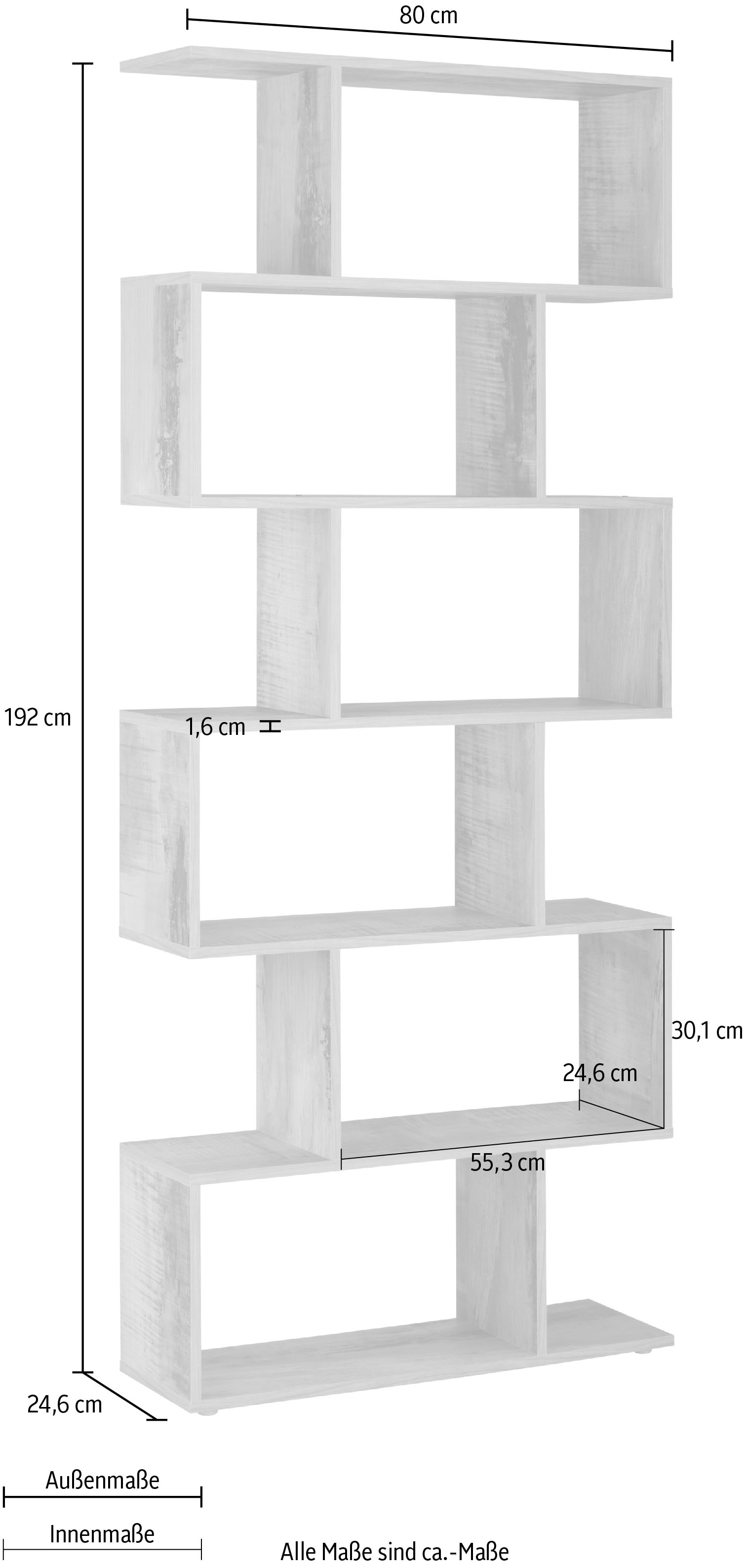 INOSIGN Aktenregal »Calli«, Regal im modernen Design, Breite 80 cm x Höhe 192 cm, Made in Italy