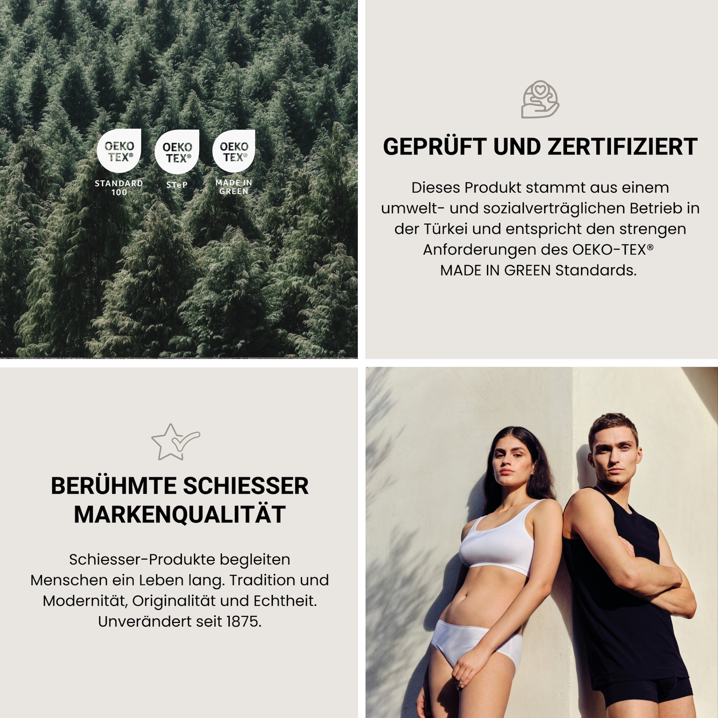 Schiesser Wendebettwäsche »Alyssa aus weicher Baumwolle mit feinen Blüten bedruckt«, Made in Green