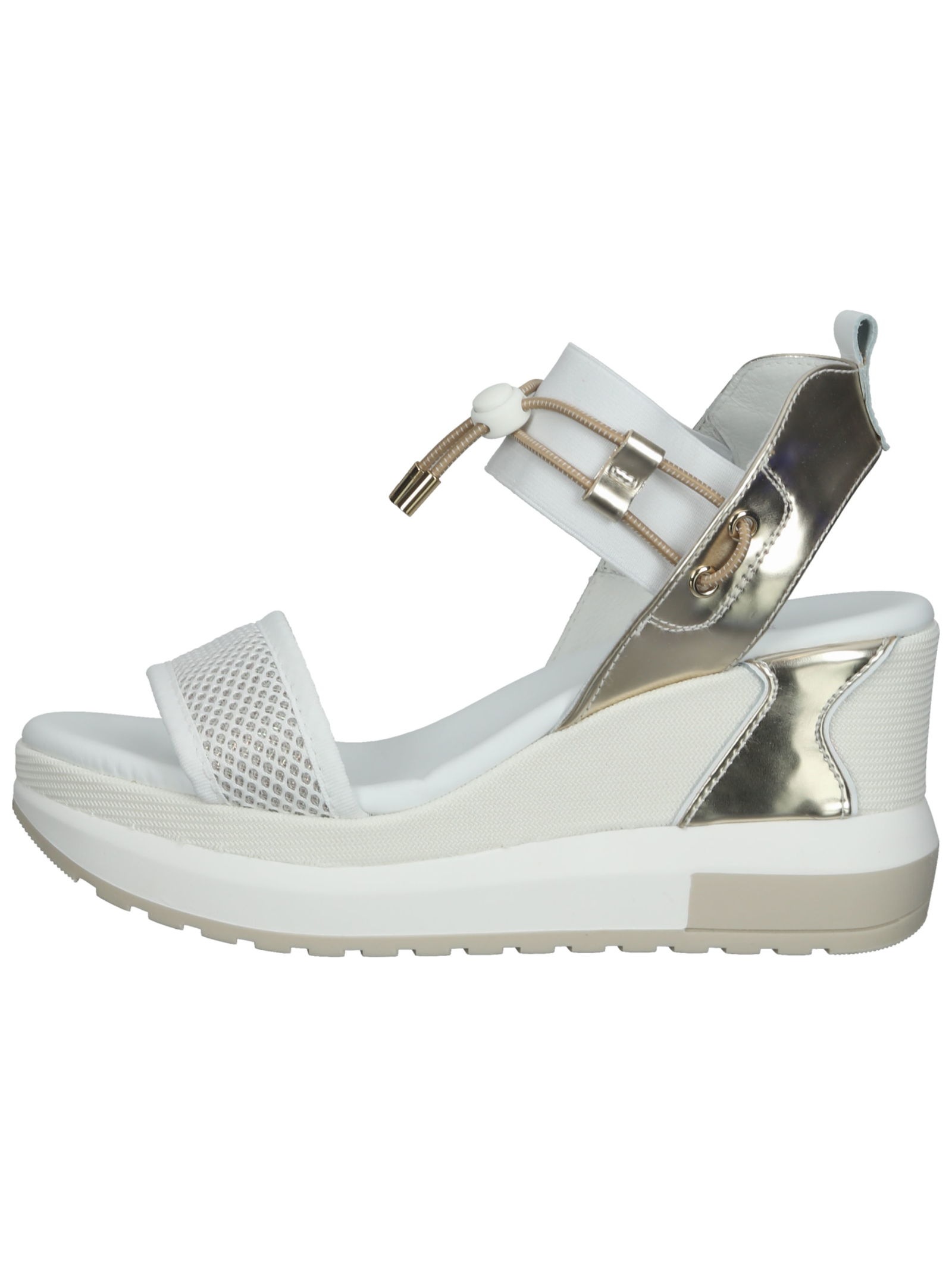 Nero Giardini Keilsandalette »Nero Giardini Sandalen Lederimitat/Textil«