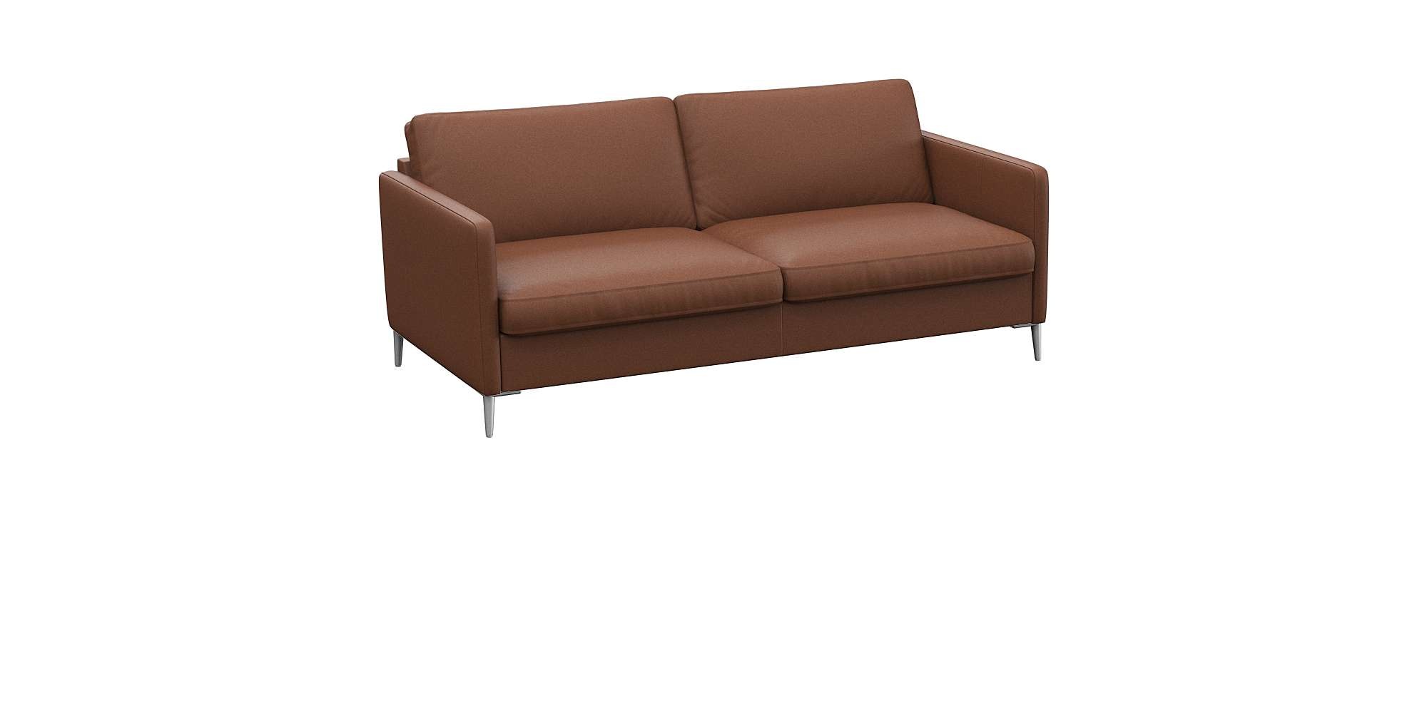 FLEXLUX 2,5-Sitzer »Fiore, super Sitzkomfort durch Kaltschaum im Sitz«, schmale Armlehnen, Füße Alu