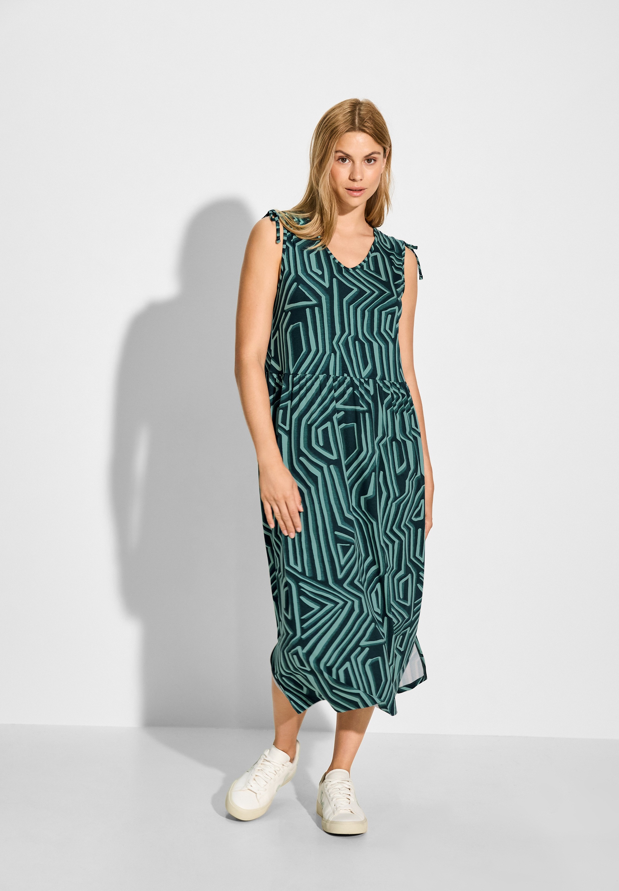 Cecil Jerseykleid Ohne Taschen mit Taillierung günstig online kaufen