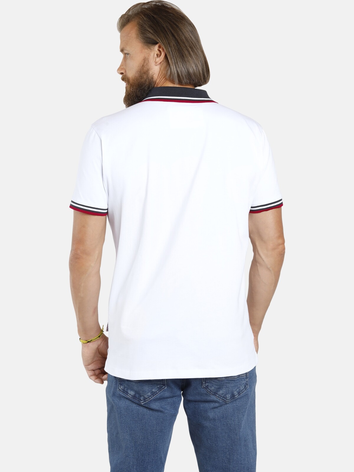 Jan Vanderstorm Poloshirt »Doppelpack Poloshirt JOHAN«, (2 tlg.), in zwei Designs (2er-Pack)