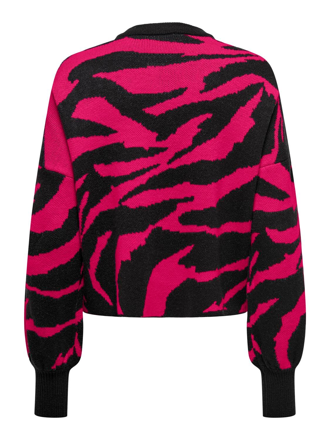 ONLY Strickpullover »ONLHILLA LS JQ MIX BOX O-NECK KNT NOOS« Kunstfaser, regular fit