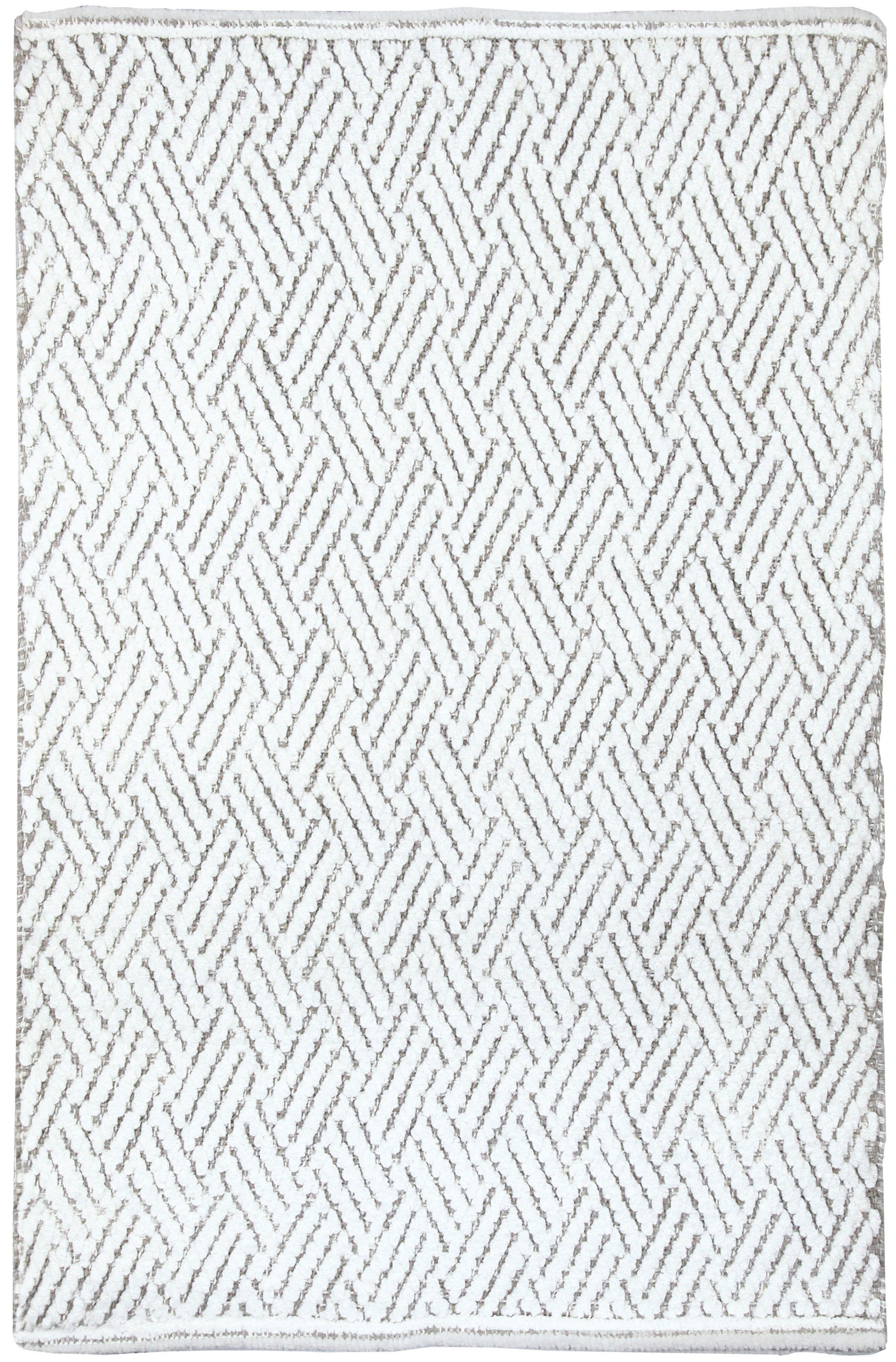 Thumbnail - Kleine Wolke Badematte "Switch" Höhe 5 mm beidseitig nutzbar fußbodenheizungsgeeignet Badteppich, handgefertigt, Wended...