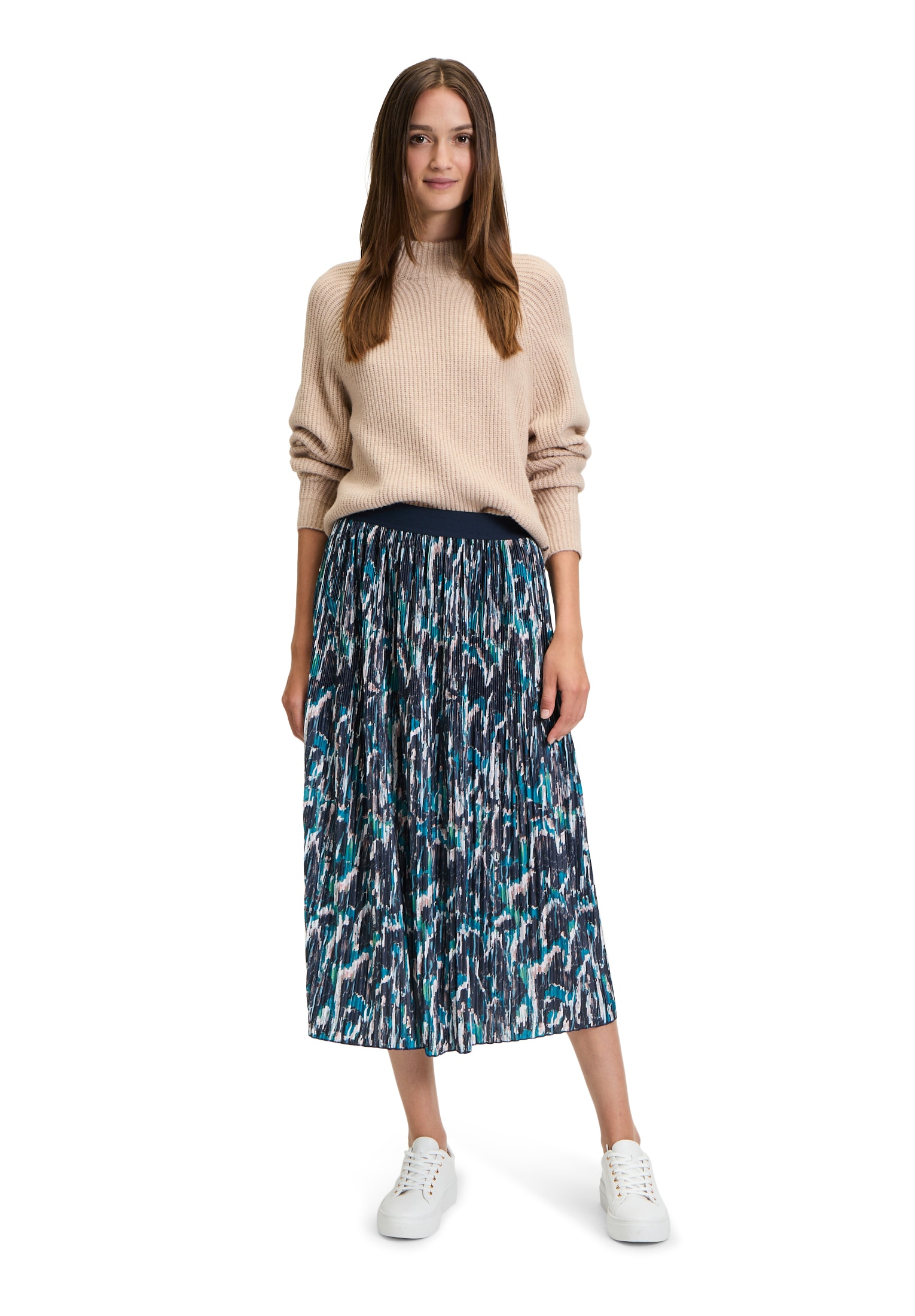 Betty&Co Strickpullover »Betty & Co Grobstrick-Pullover mit hohem Kragen«, (1 tlg.), Kragen