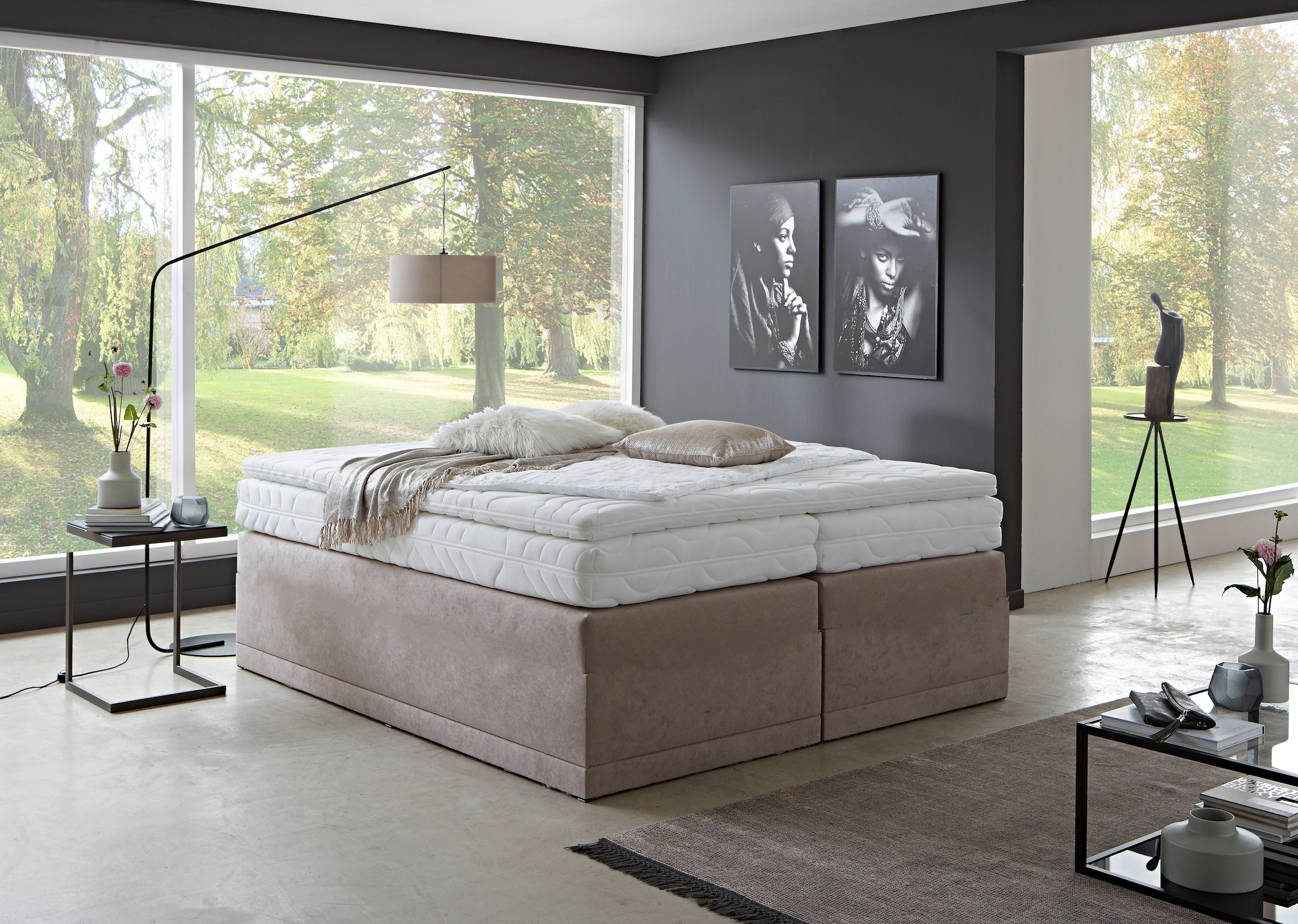 Westfalia Schlafkomfort Boxspringbett "Ibiza in den Breiten 160x200cm, 180x günstig online kaufen