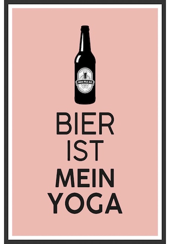 queence Metallbild »Bier Yoga« Sprüche (1 St.)...