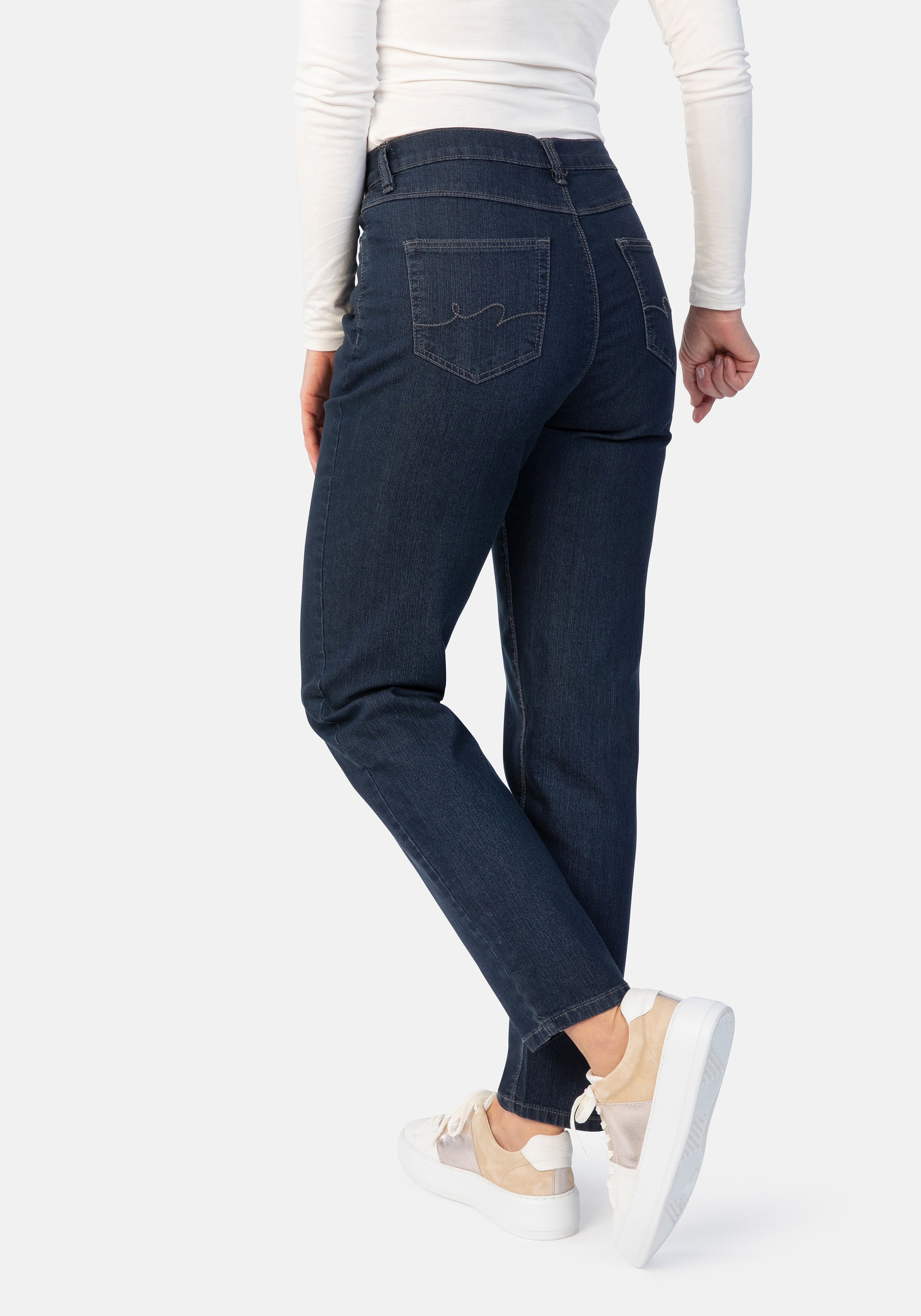 STOOKER WOMEN 5-Pocket-Jeans »Nizza Denim Tapered Fit«, Tapered Fit Casual Clean Wash Denim Jeans für Damen