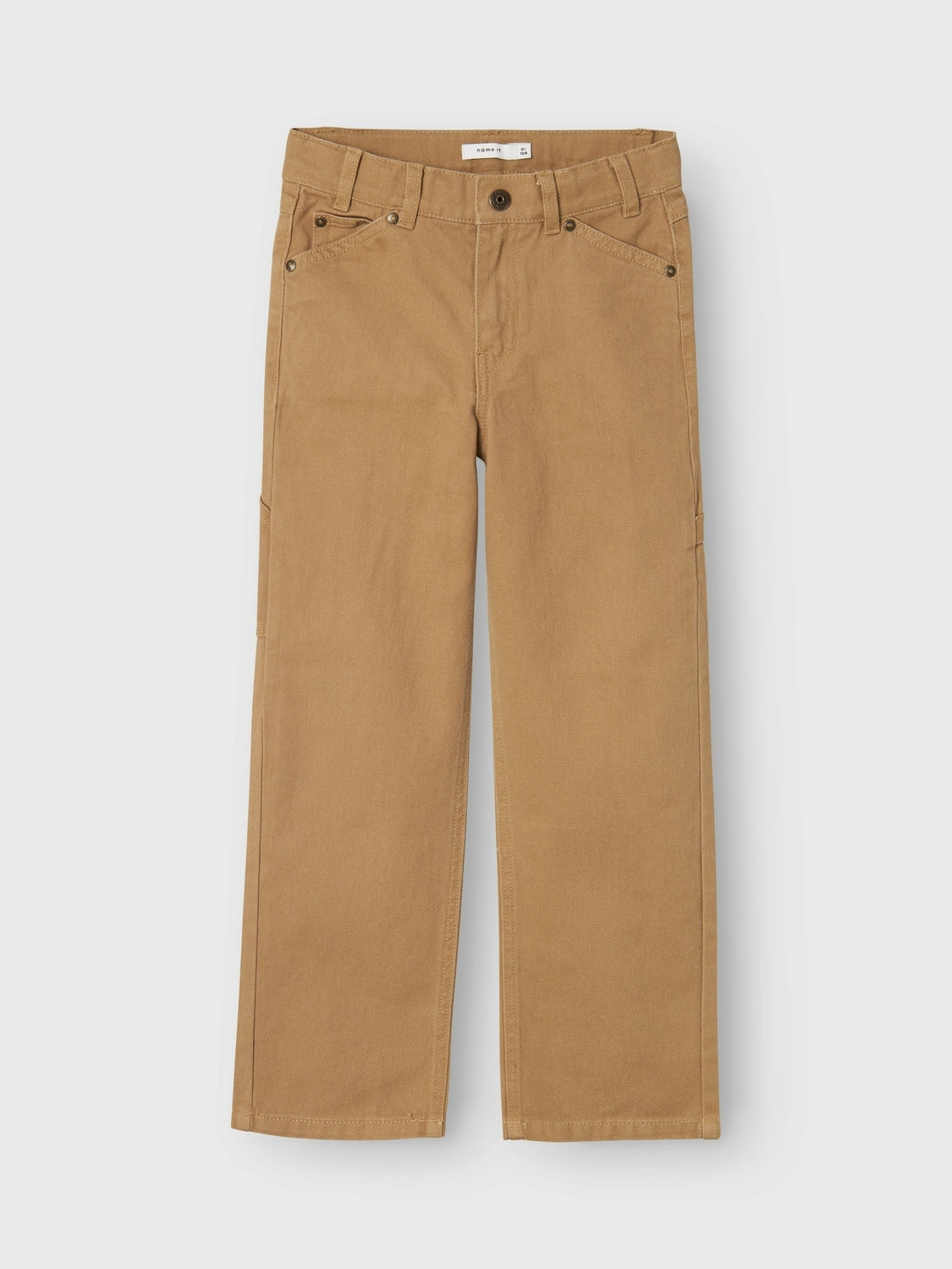 Name It 5-Pocket-Hose »NKFROSE für Mädchen mit weitem Bein und Stretch«, unifarben, casual, loose fit, Baumwollmischung, Denim