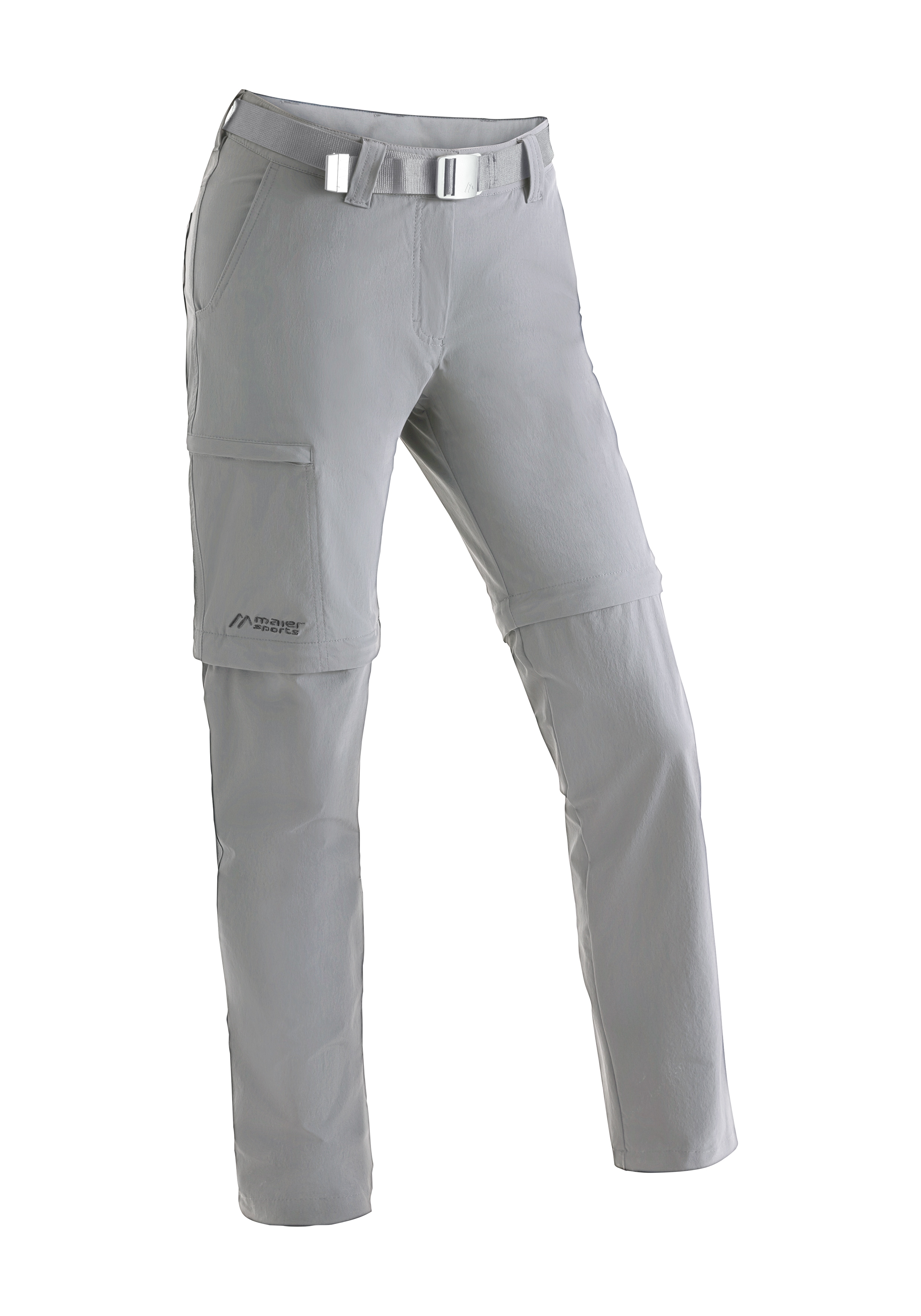 Maier Sports "Inara slim zip" Damen Zip-Off Wanderhose, atmungsaktive Trekkinghose, Slim Fit